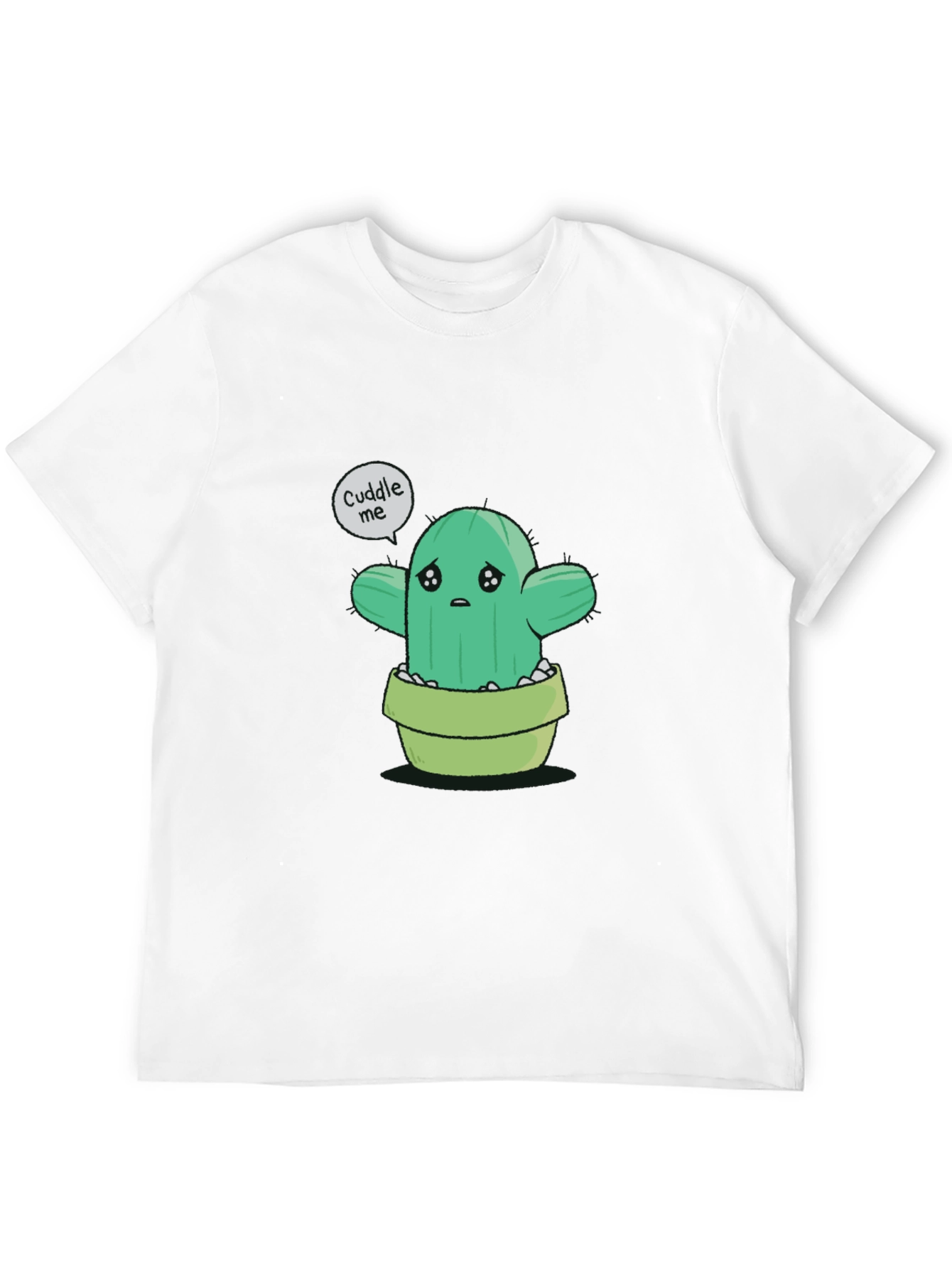 Sad Cactus Cuddle Me Graphic T-Shirt - 12