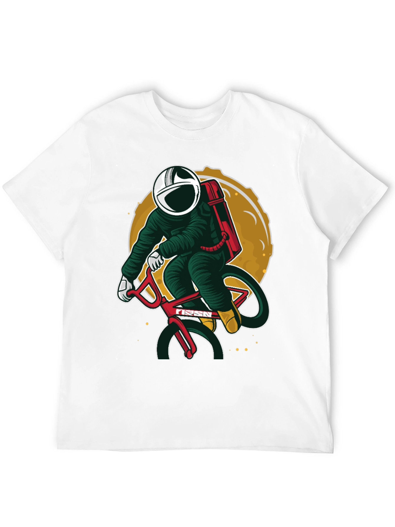 Black Astronaut Biker Graphic T-Shirt view 12