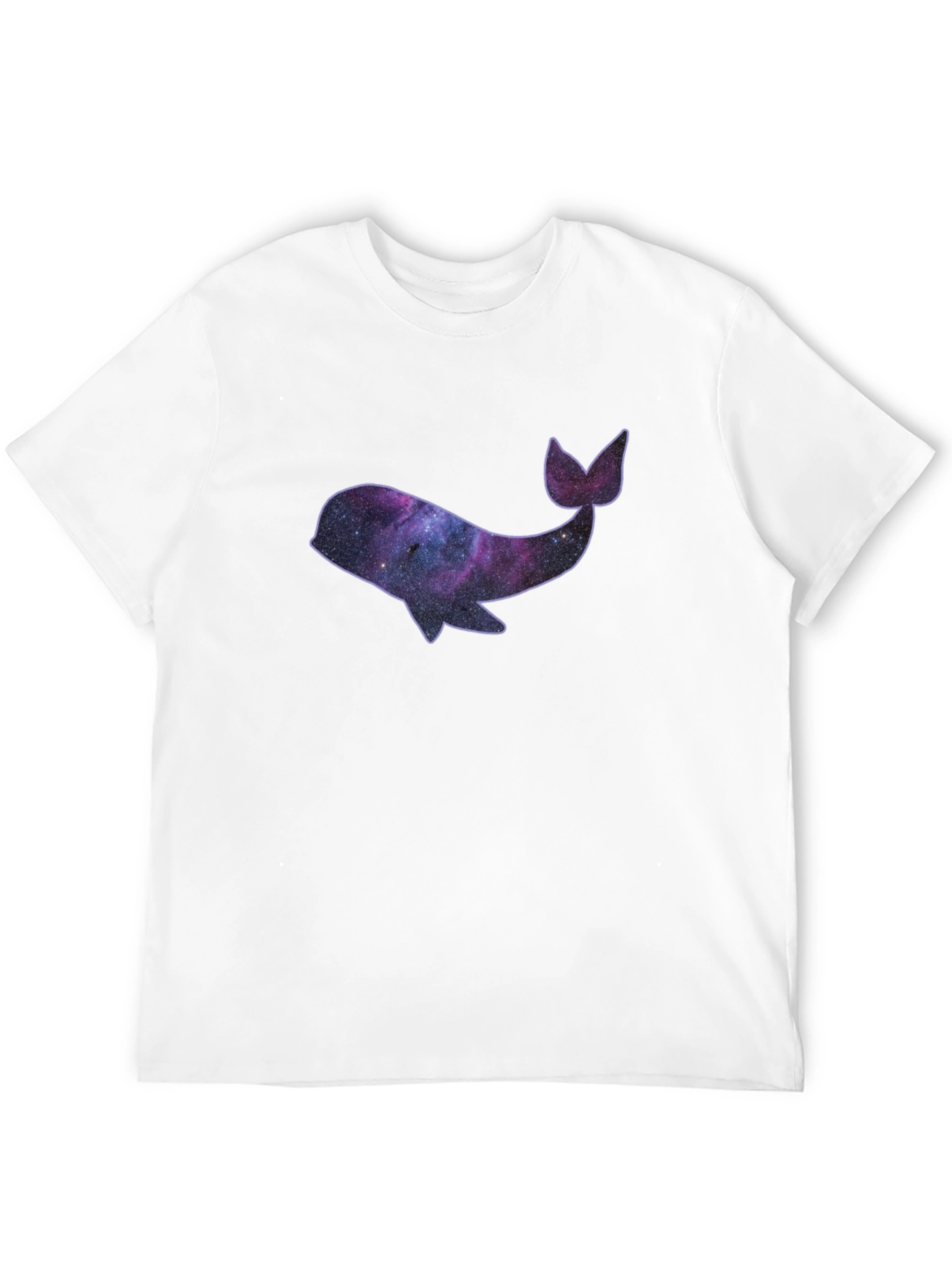 Black Galaxy Whale Black T-Shirt view 12