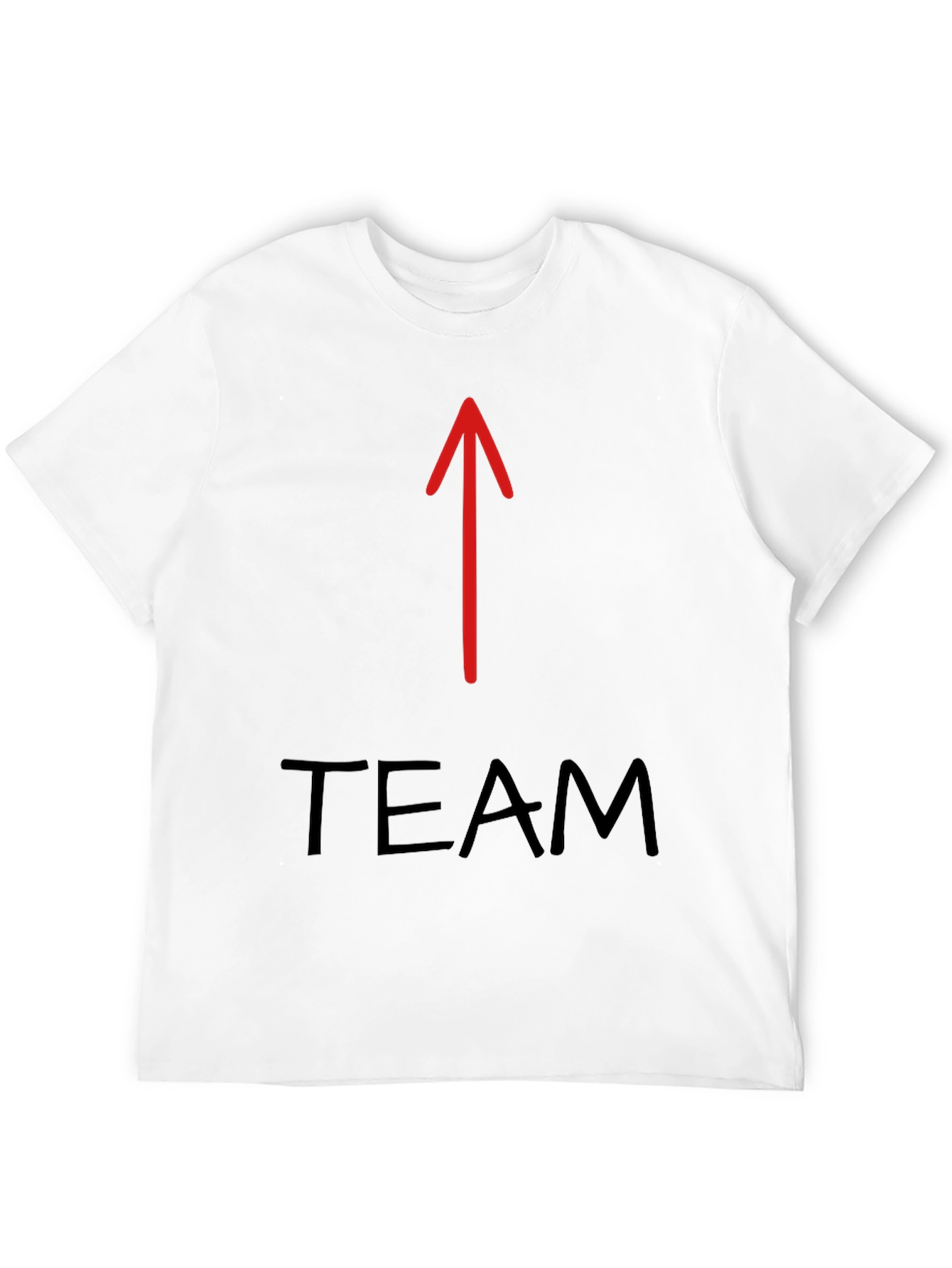 Black Team Arrow Graphic Tee - Black Cotton T-Shirt view 12