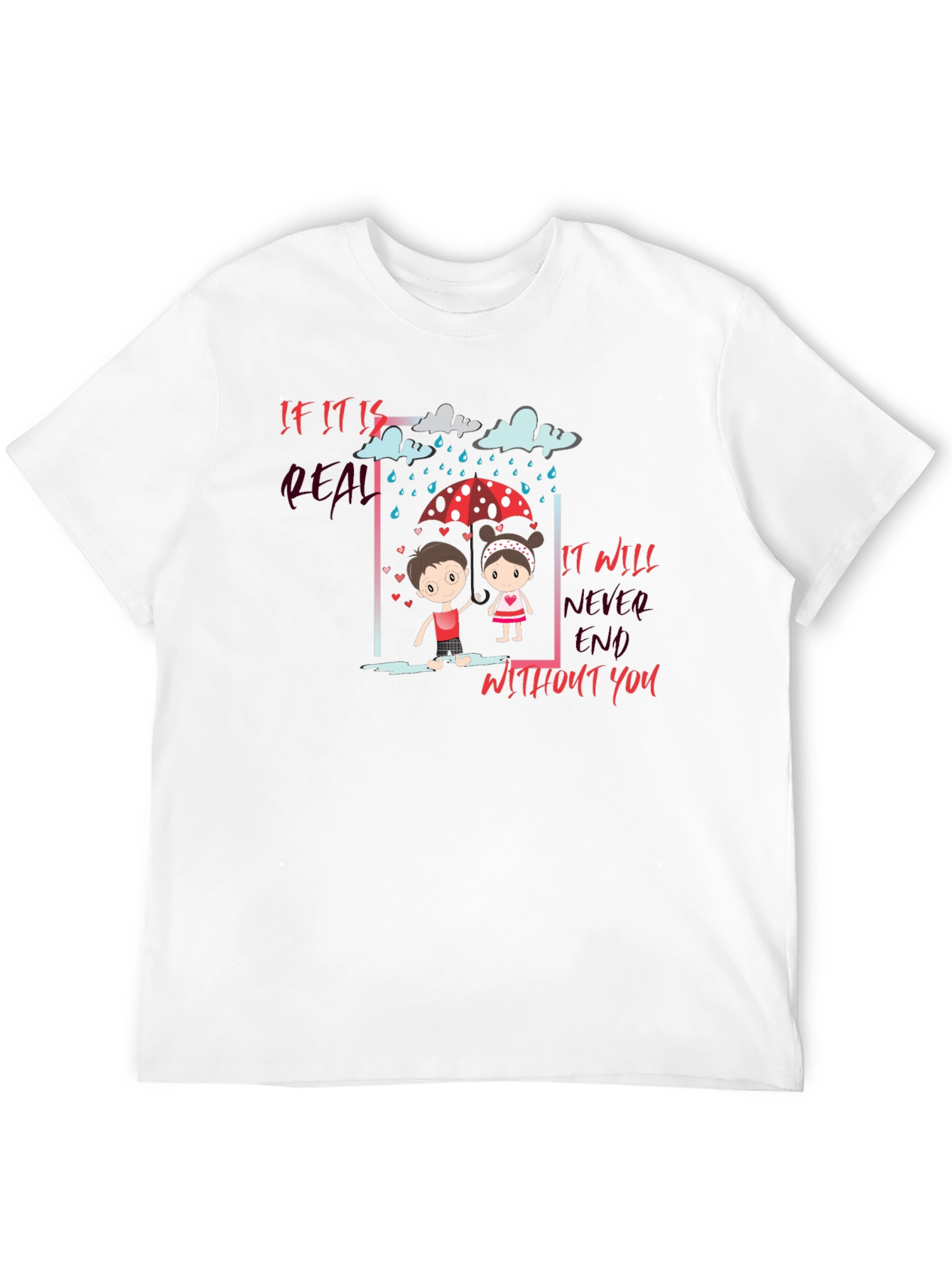 Black Rainy Day Romance Graphic Tee view 12