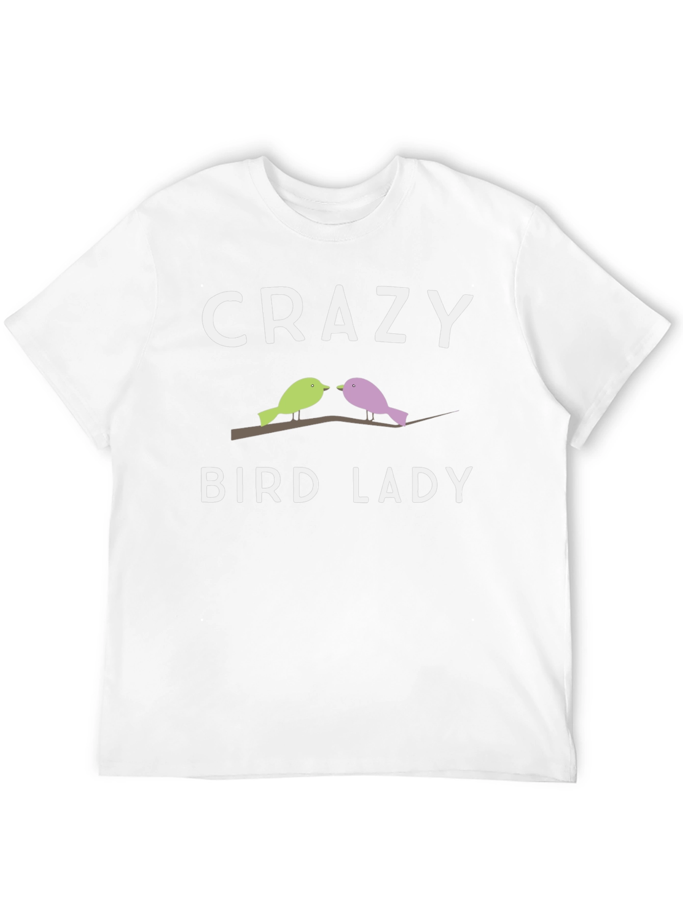 Black Crazy Bird Lady T-Shirt - Unique Bird Lover Gift view 12