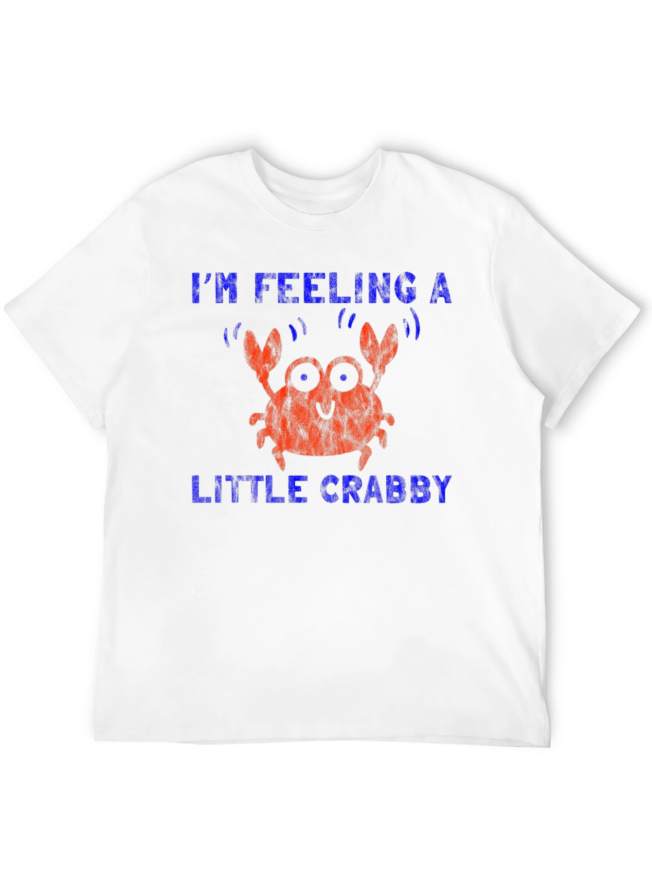 Black Feeling Crabby T-Shirt - Funny Crab Graphic Tee view 12