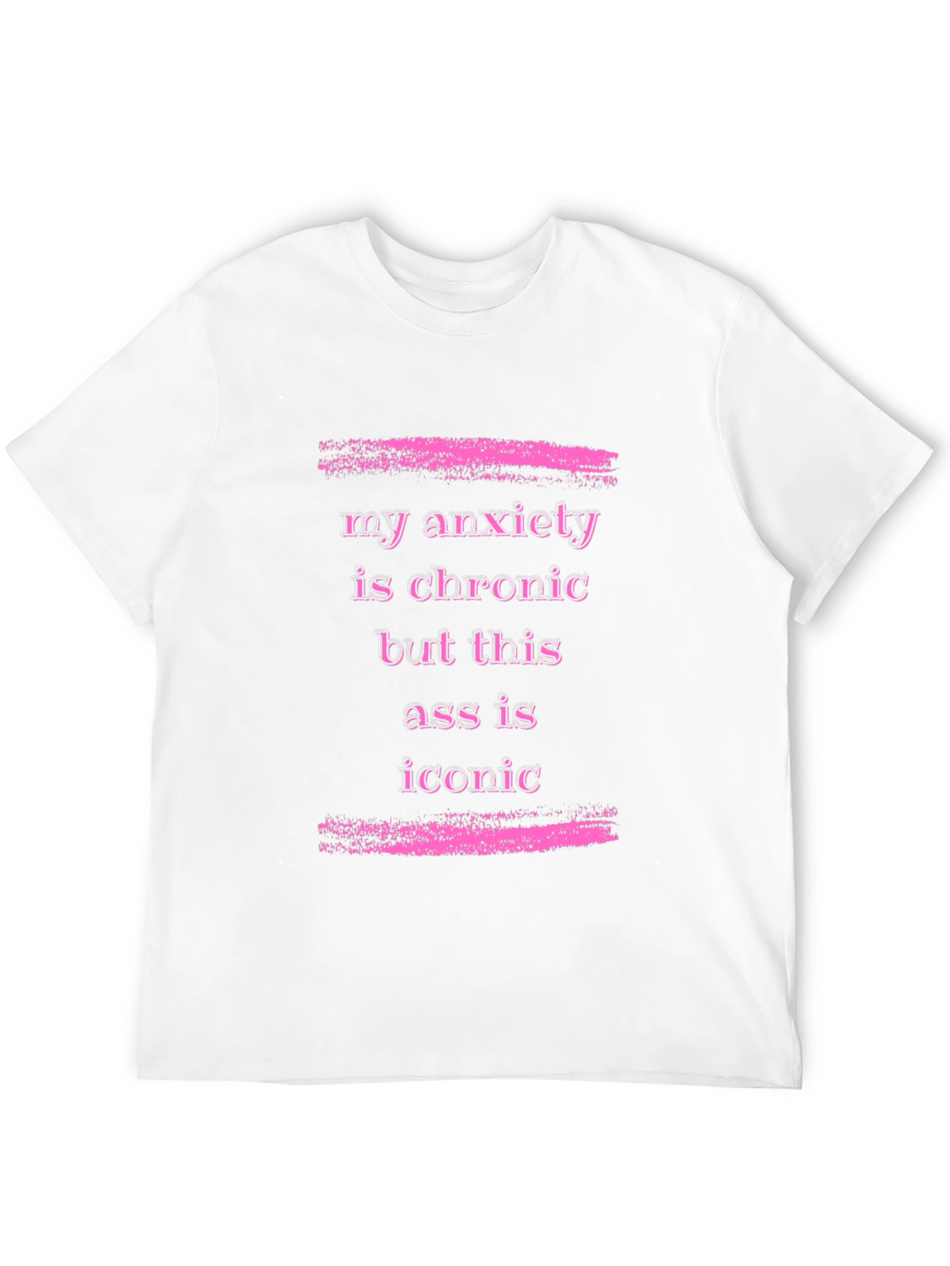 Black Anxiety is Chronic Funny Graphic T-Shirt view 12