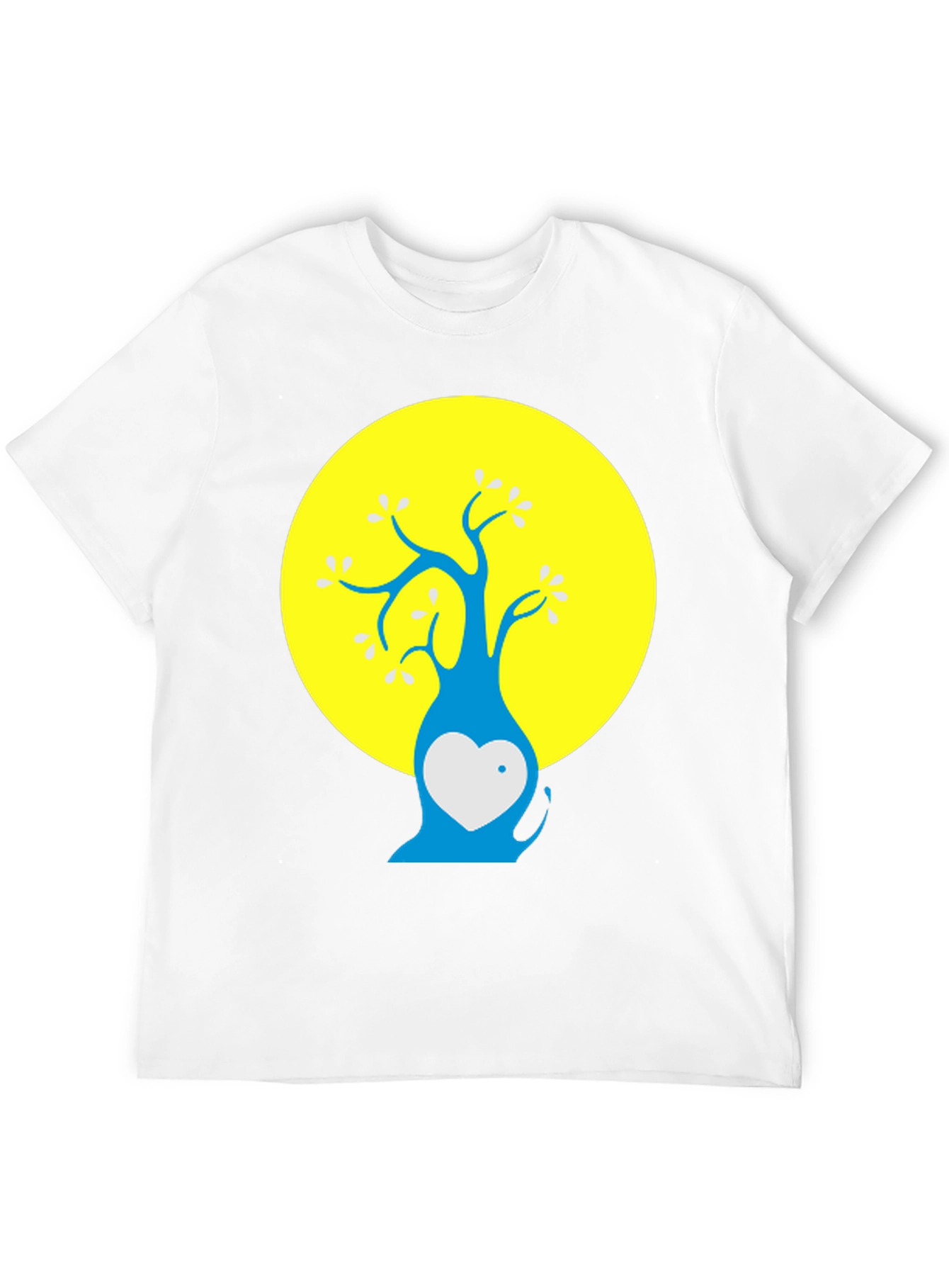 Black Artsy Tree Graphic Tee - Black Cotton Blend Shirt view 12