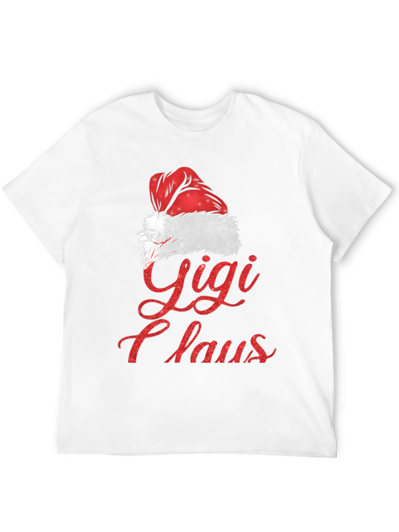 Black Gigi Claus Christmas Graphic Tee Shirt view 12