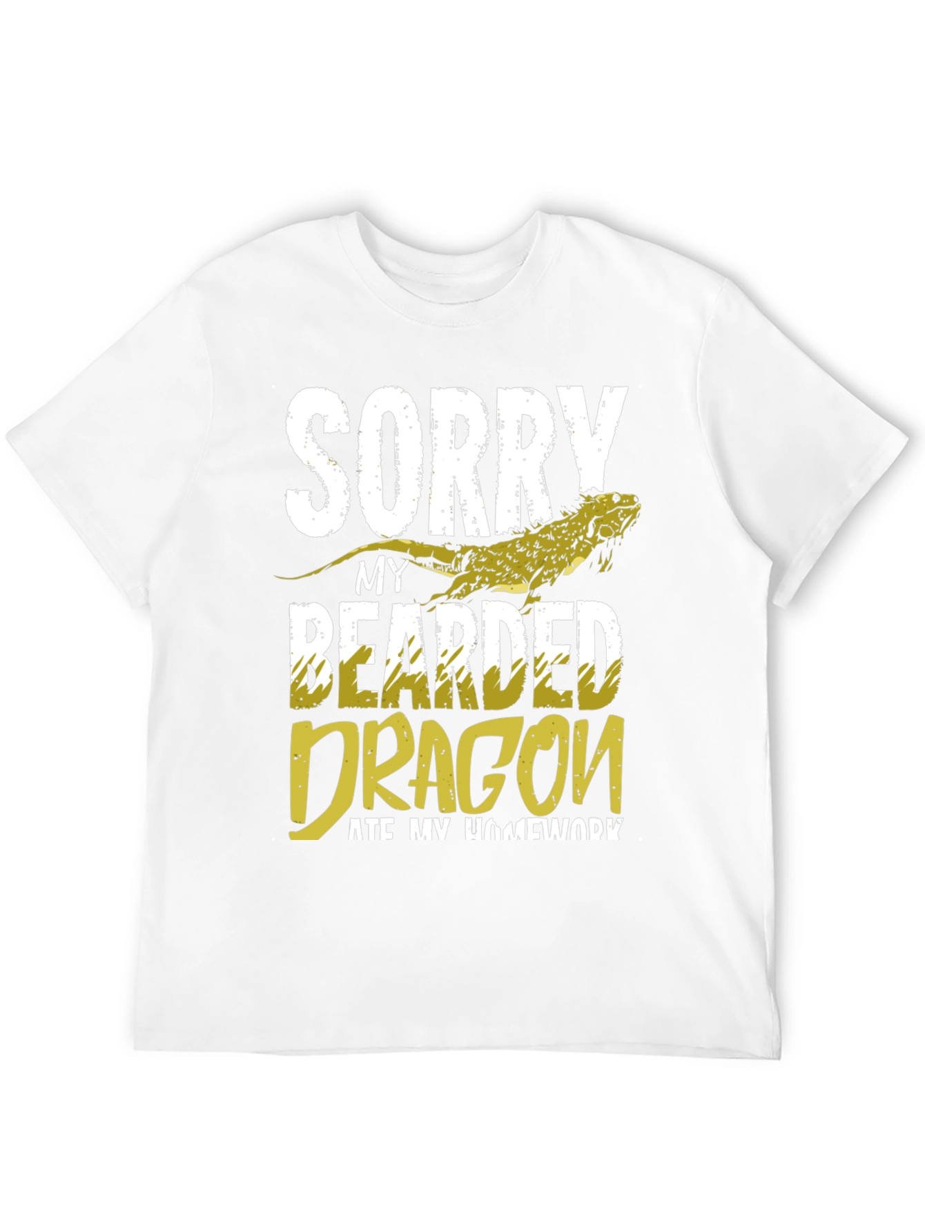 Black Bearded Dragon Ate My Homework Funny Graphic Tee view 12