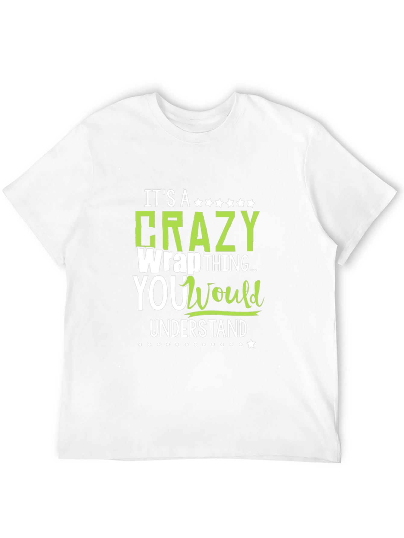 Black Crazy Wrap Thing T-Shirt - Funny Graphic Tee view 12