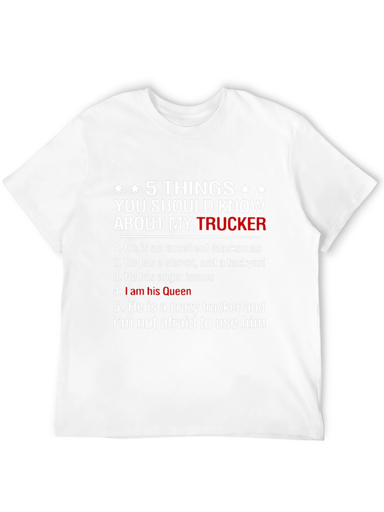 Black 5 Things You Should Know About My Trucker T-Shirt view 12