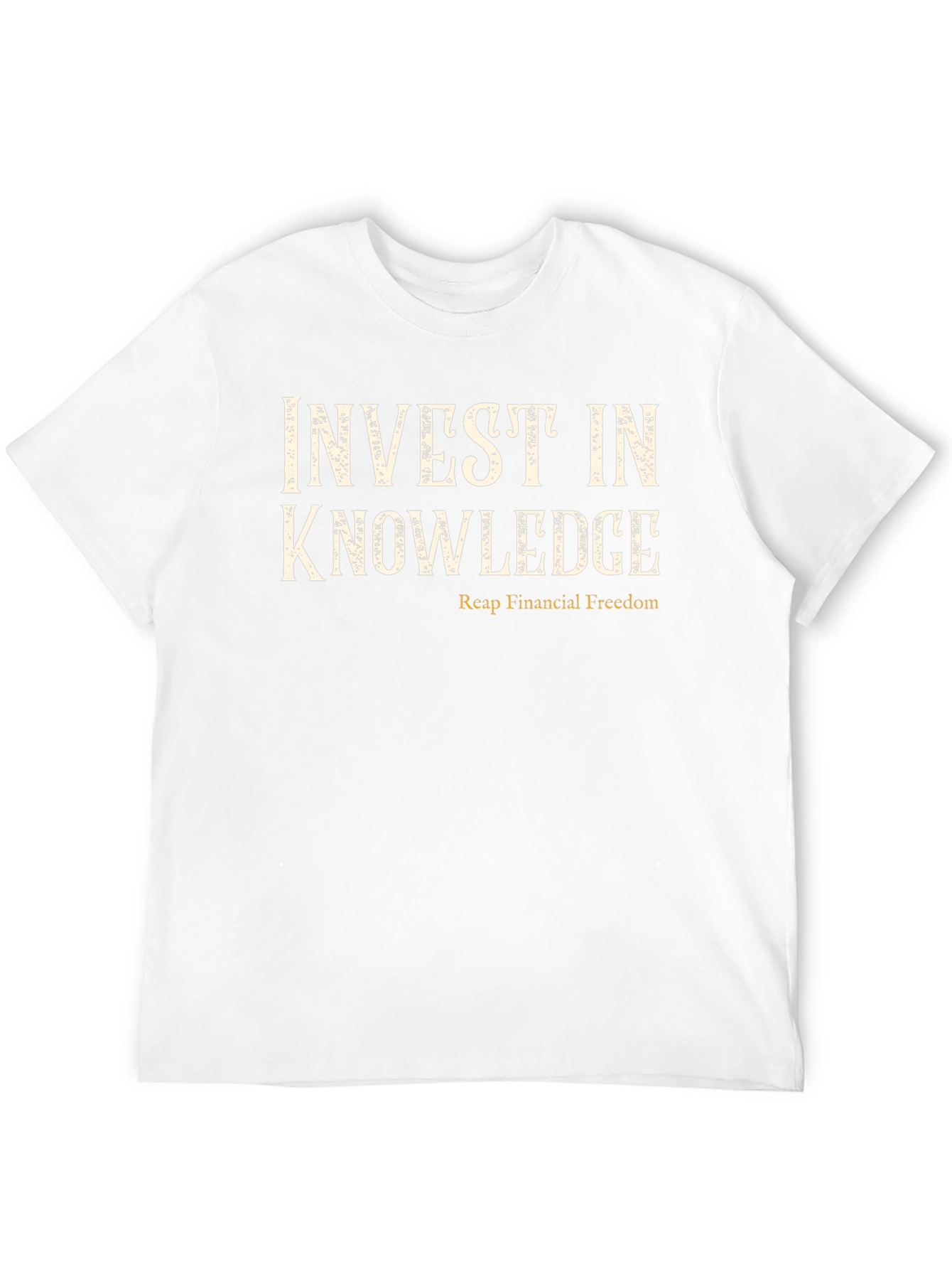Black Invest in Knowledge T-Shirt - Financial Freedom view 12