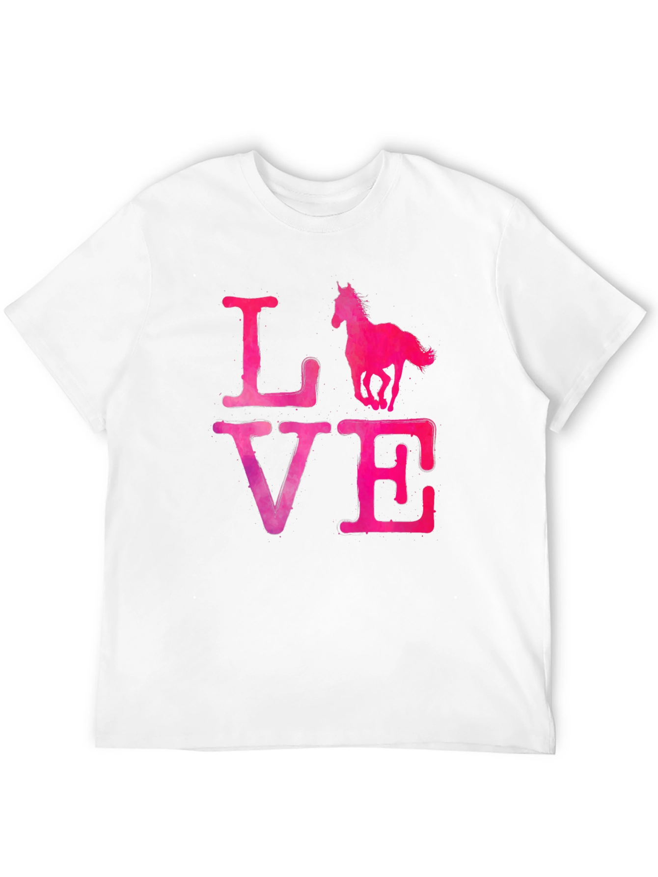 Black Love Horse T-Shirt - Black view 12