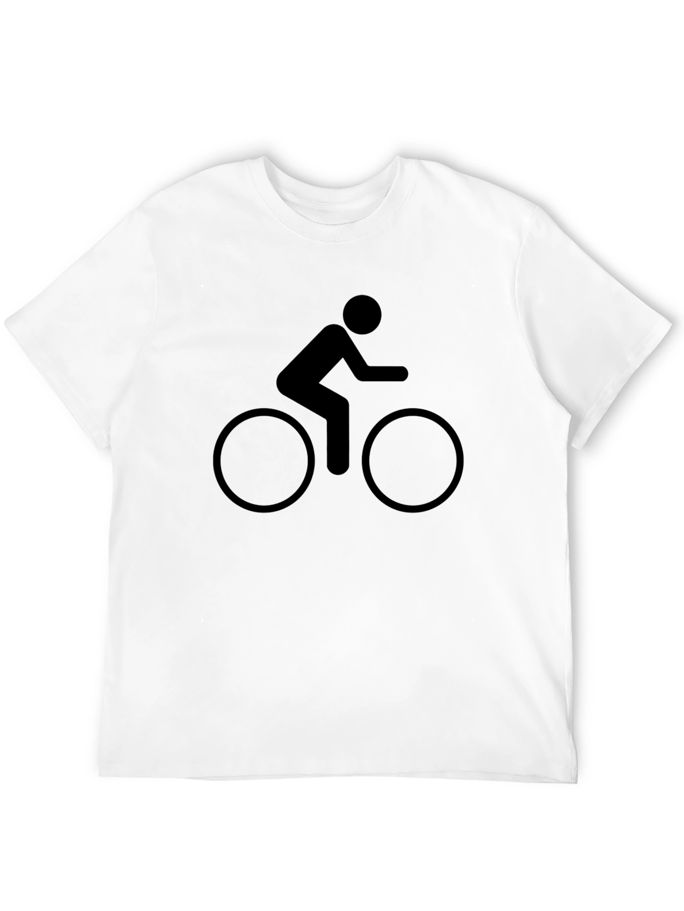 Black Cyclist Graphic Tee - Casual Ride Style view 12