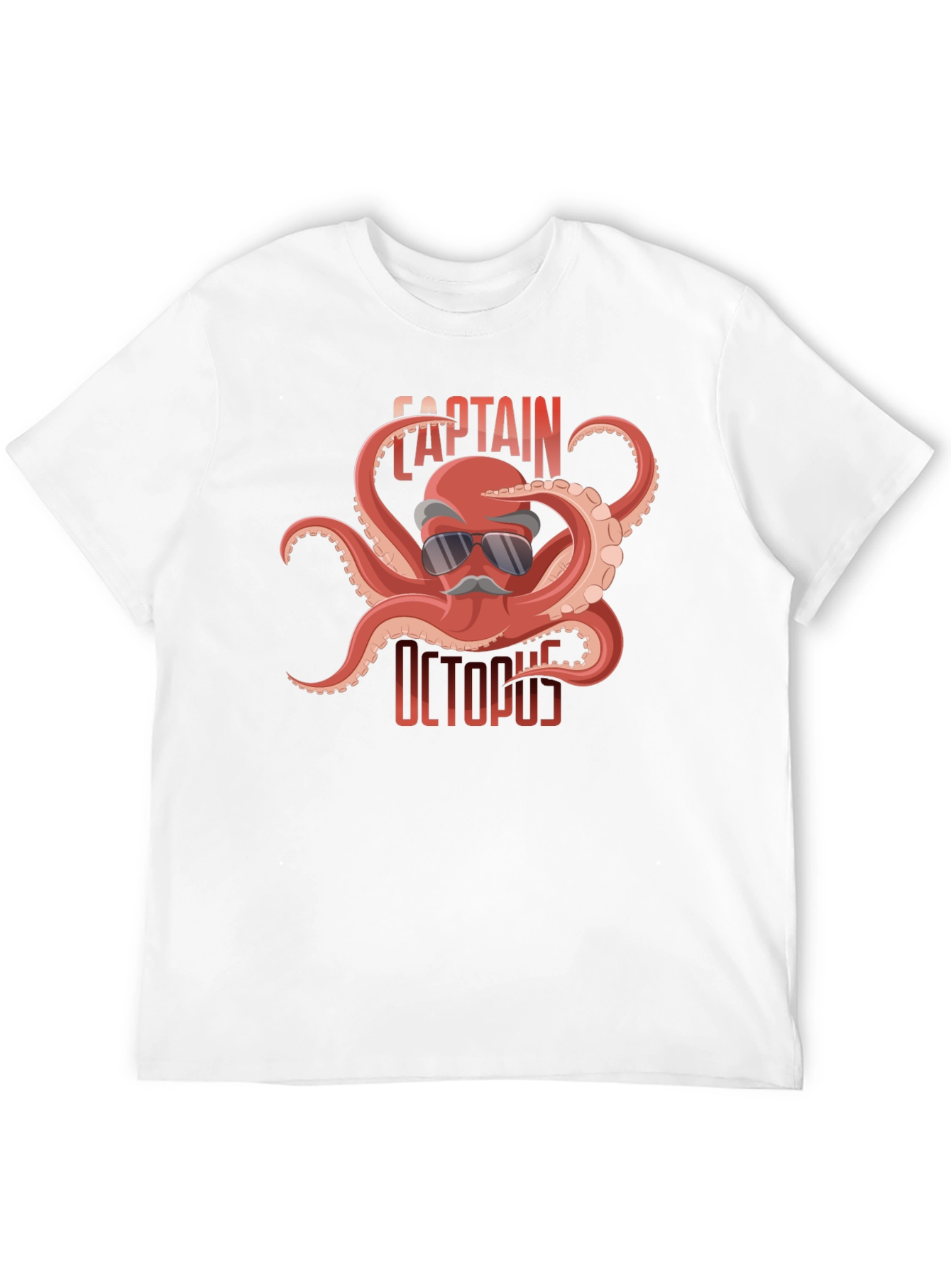 Black Captain Octopus Graphic Tee - Black Cotton Shirt view 12