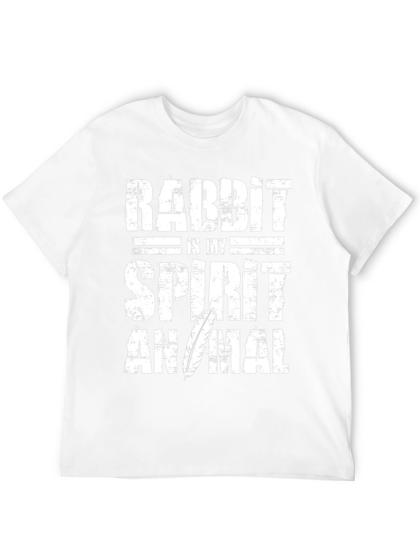 Black Rabbit Spirit Animal Graphic Tee - Soft Cotton view 12