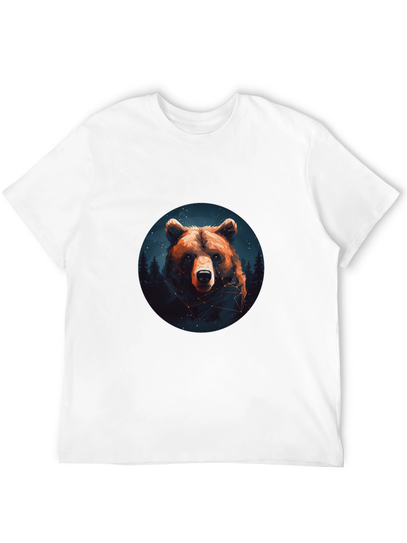 Black Bear Constellation Graphic Black T-Shirt view 12