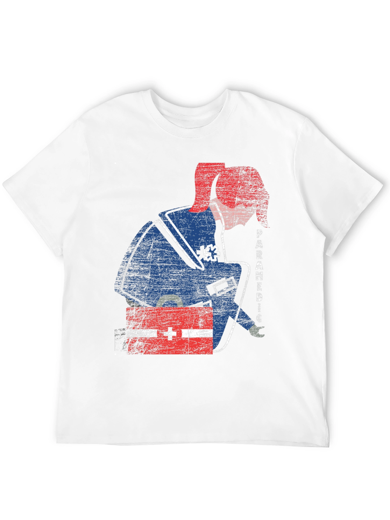 Black Paramedic Graphic T-Shirt - Grunge Style view 12