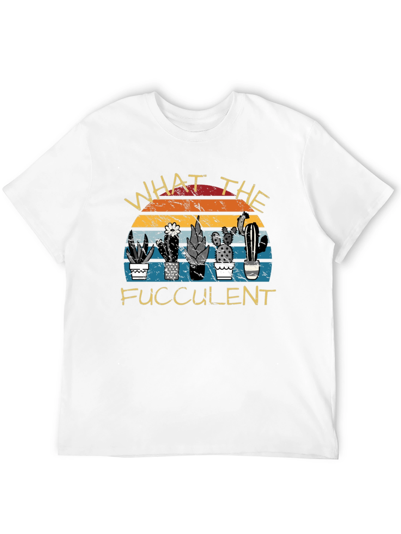 Black What the Fucculent Graphic T-Shirt view 12