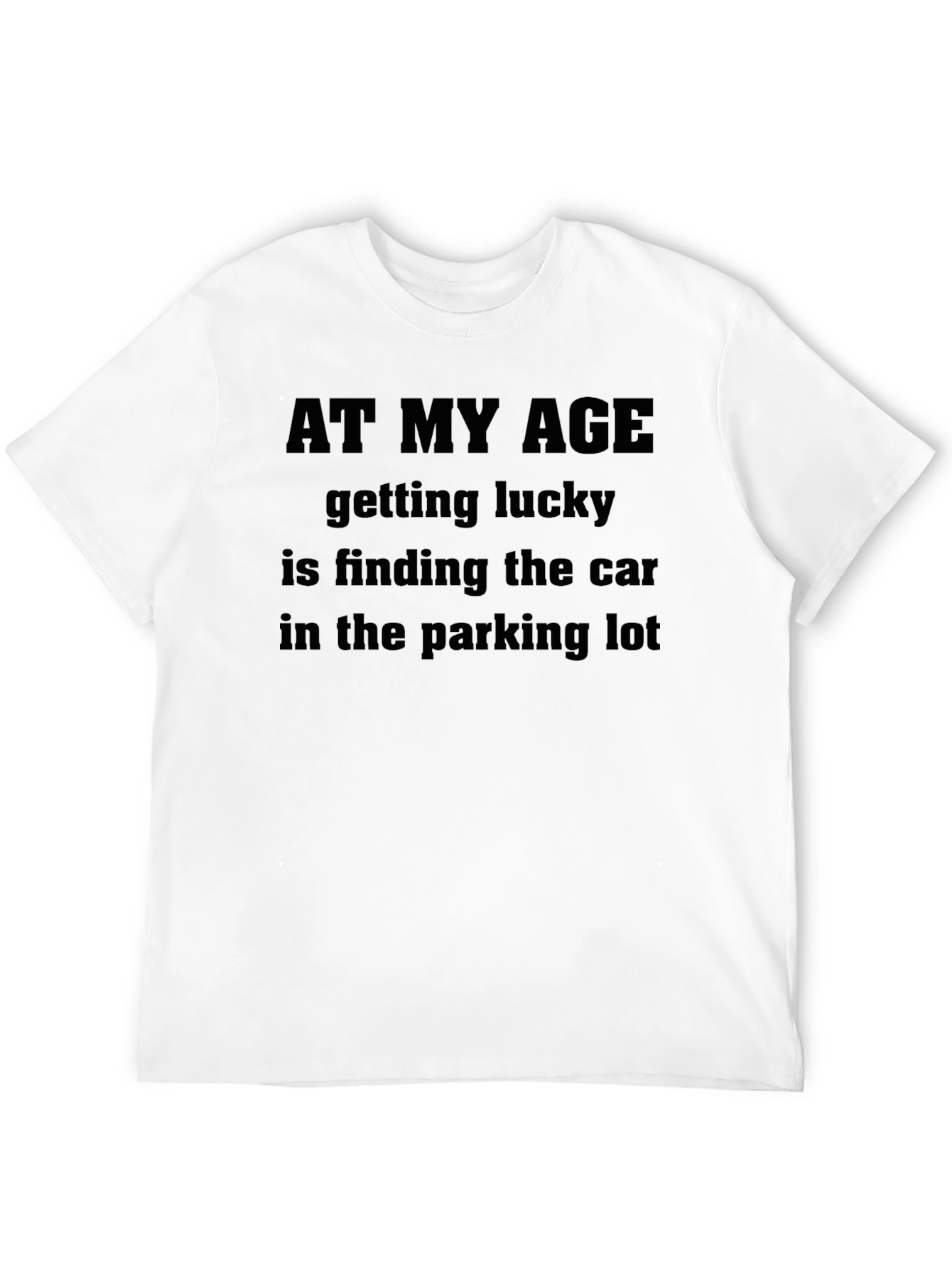 Black Funny "At My Age" Graphic Tee - Black view 12