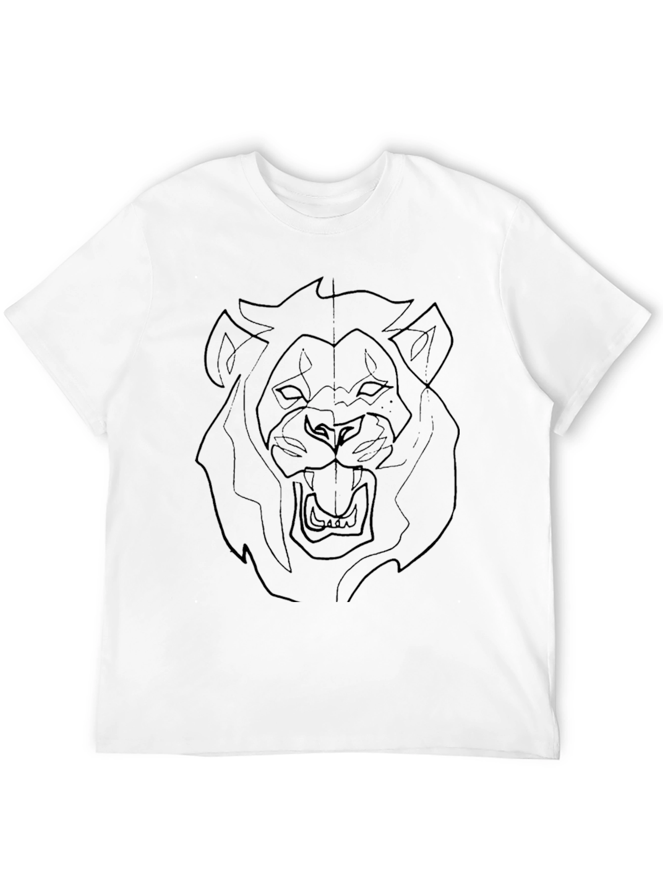 Black Lion Graphic Black T-Shirt view 12