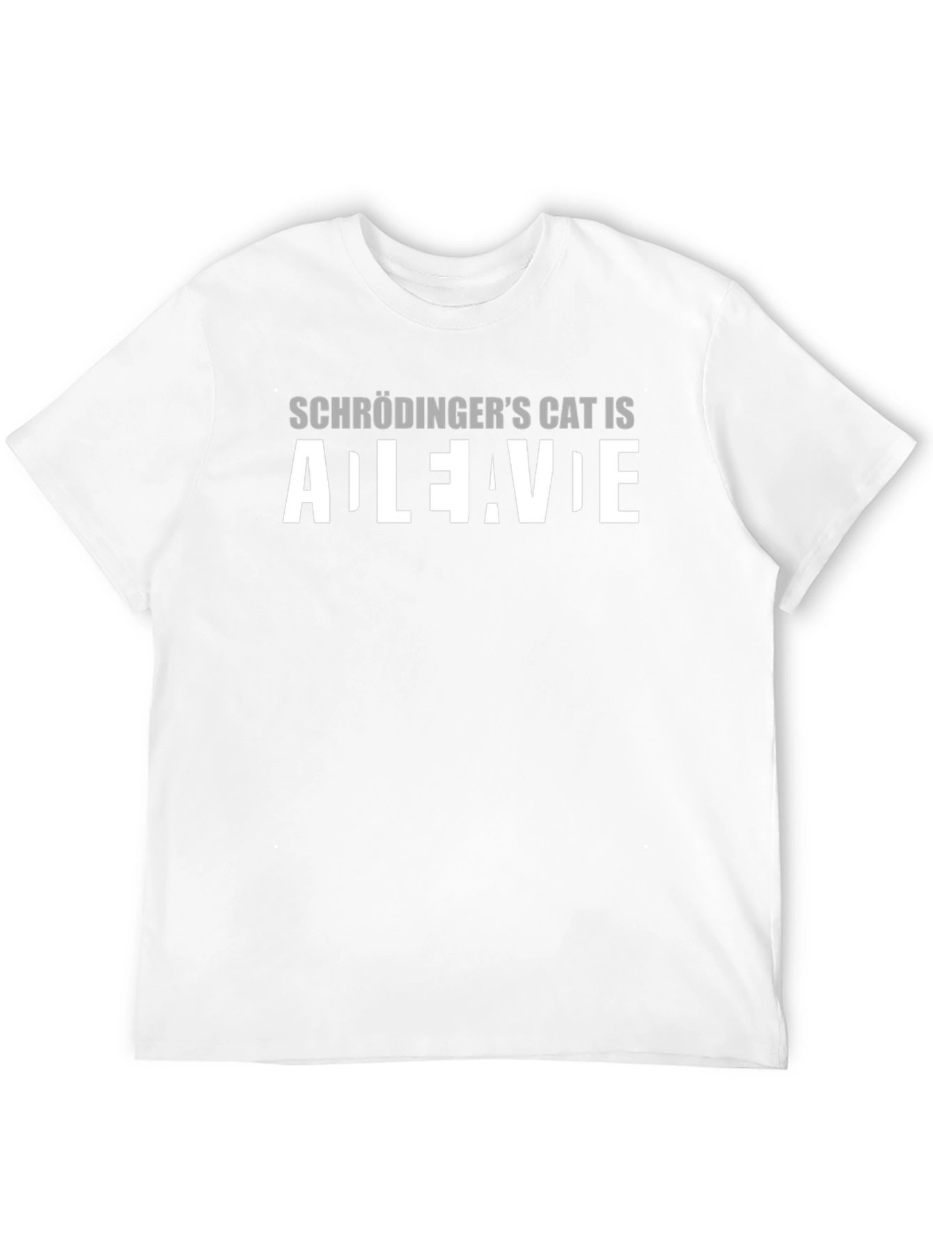 Black Schrödinger's Cat T-Shirt - Alive or Dead? view 12