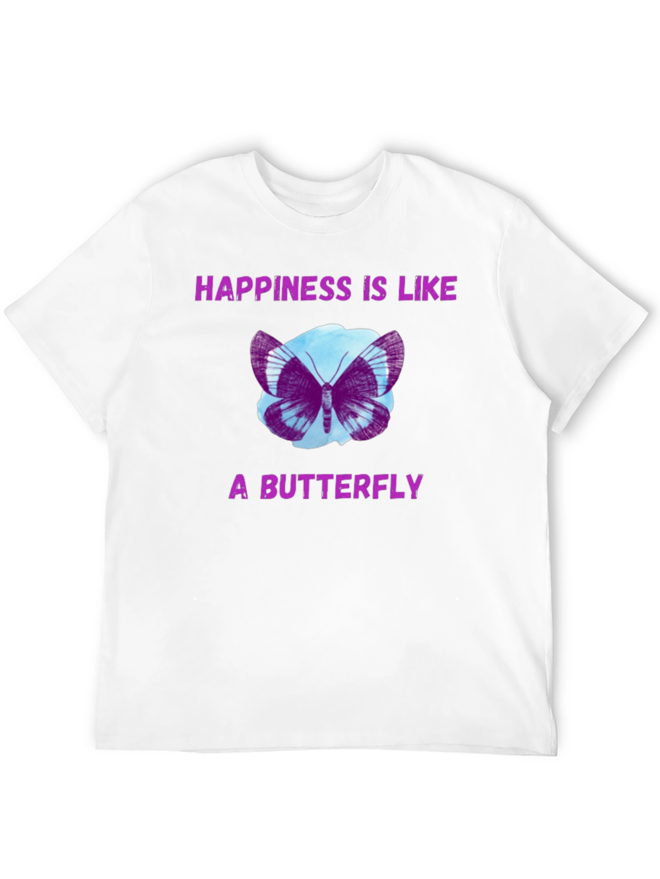Black Happiness Butterfly Graphic Tee view 12
