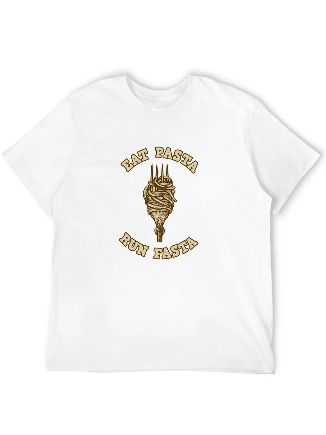 Black Eat Pasta Run Fasta Graphic Tee view 12