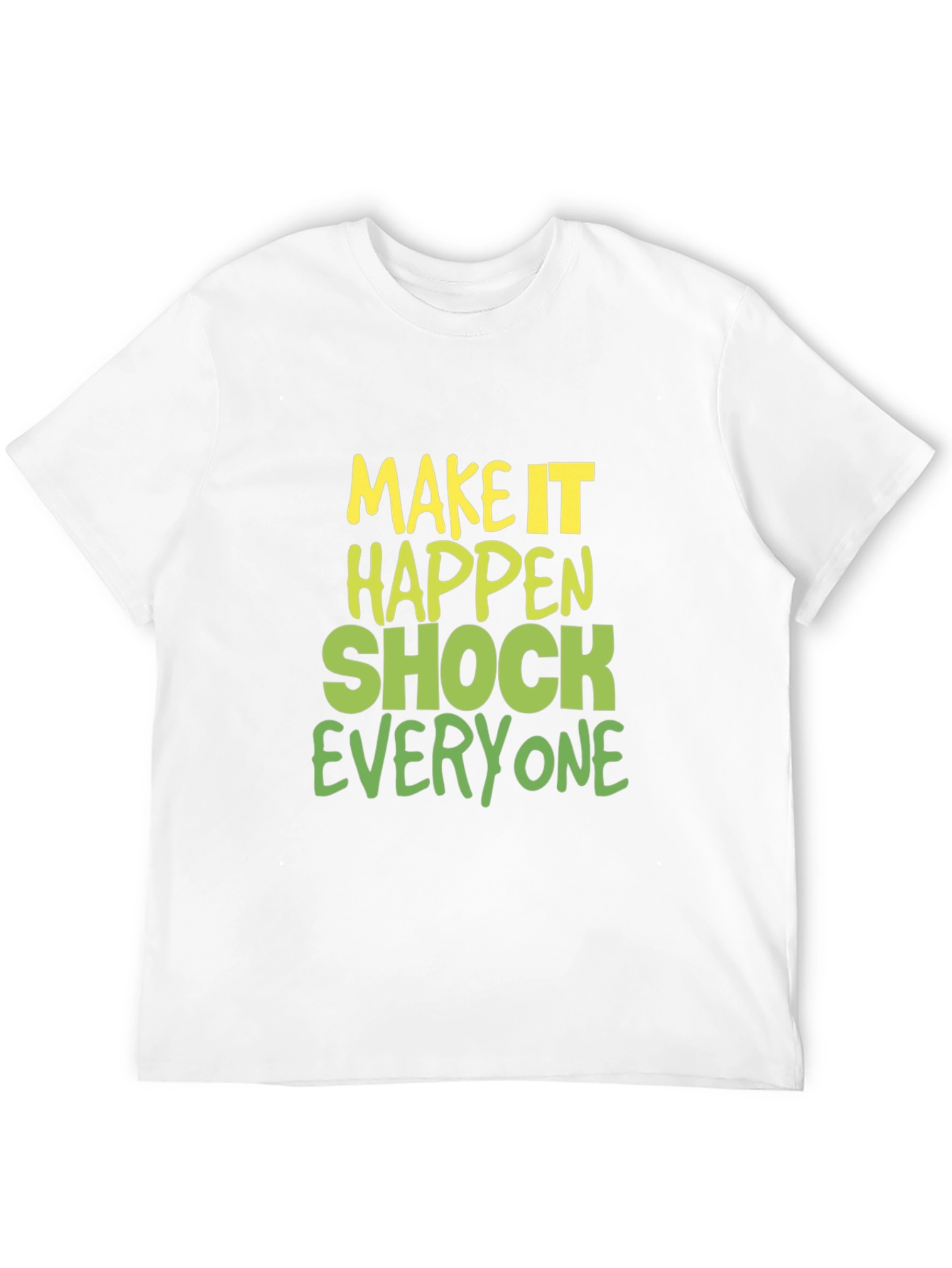 Black Make it Happen Graphic Tee - Black Cotton Blend view 12