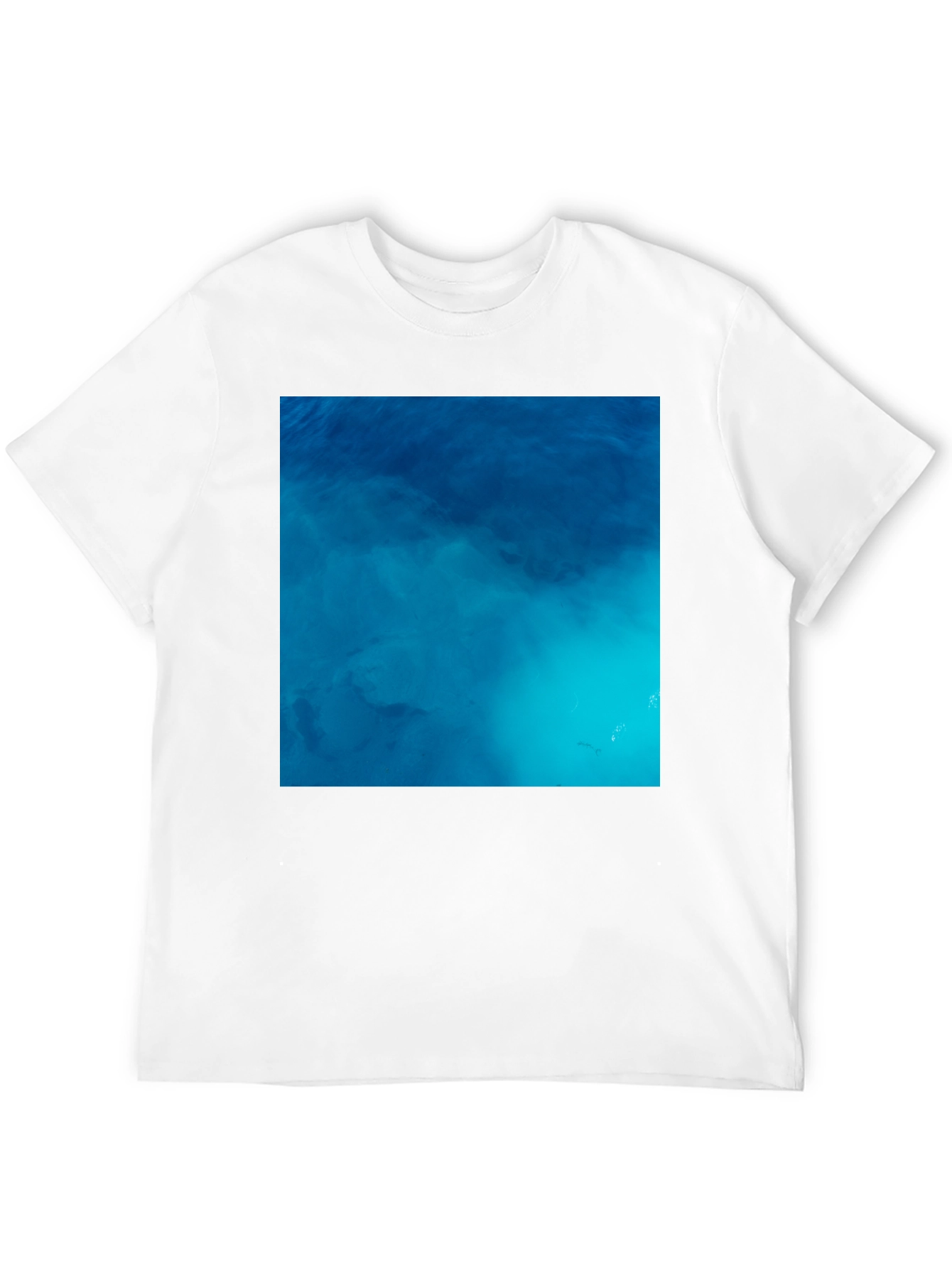 Black Ocean Water Graphic Tee - Relaxed Fit Black Shirt view 12