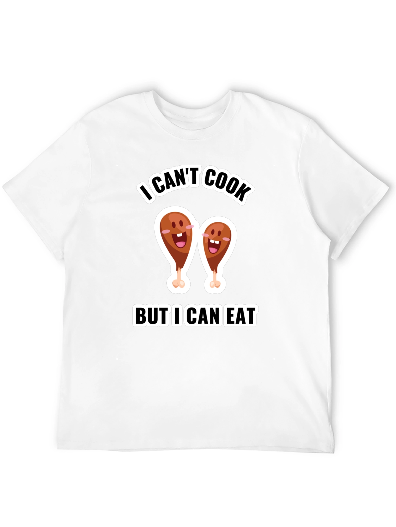 Black Funny I Can't Cook But I Can Eat T-Shirt view 12