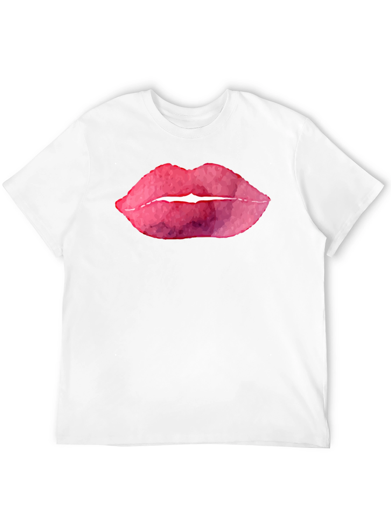 Black Bold Lips Graphic T-Shirt - Black view 12