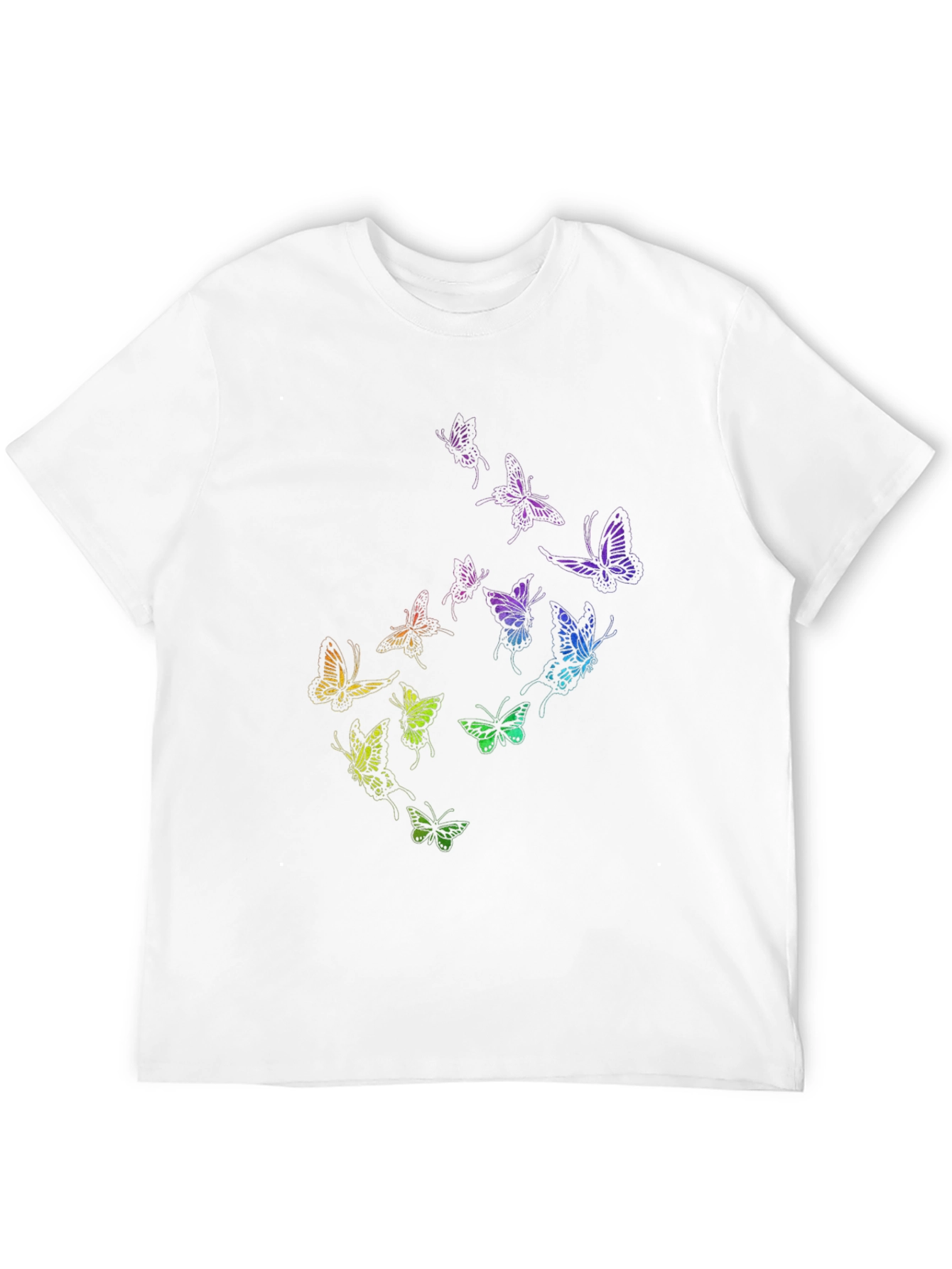 Black Butterfly Graphic Black T-Shirt view 12