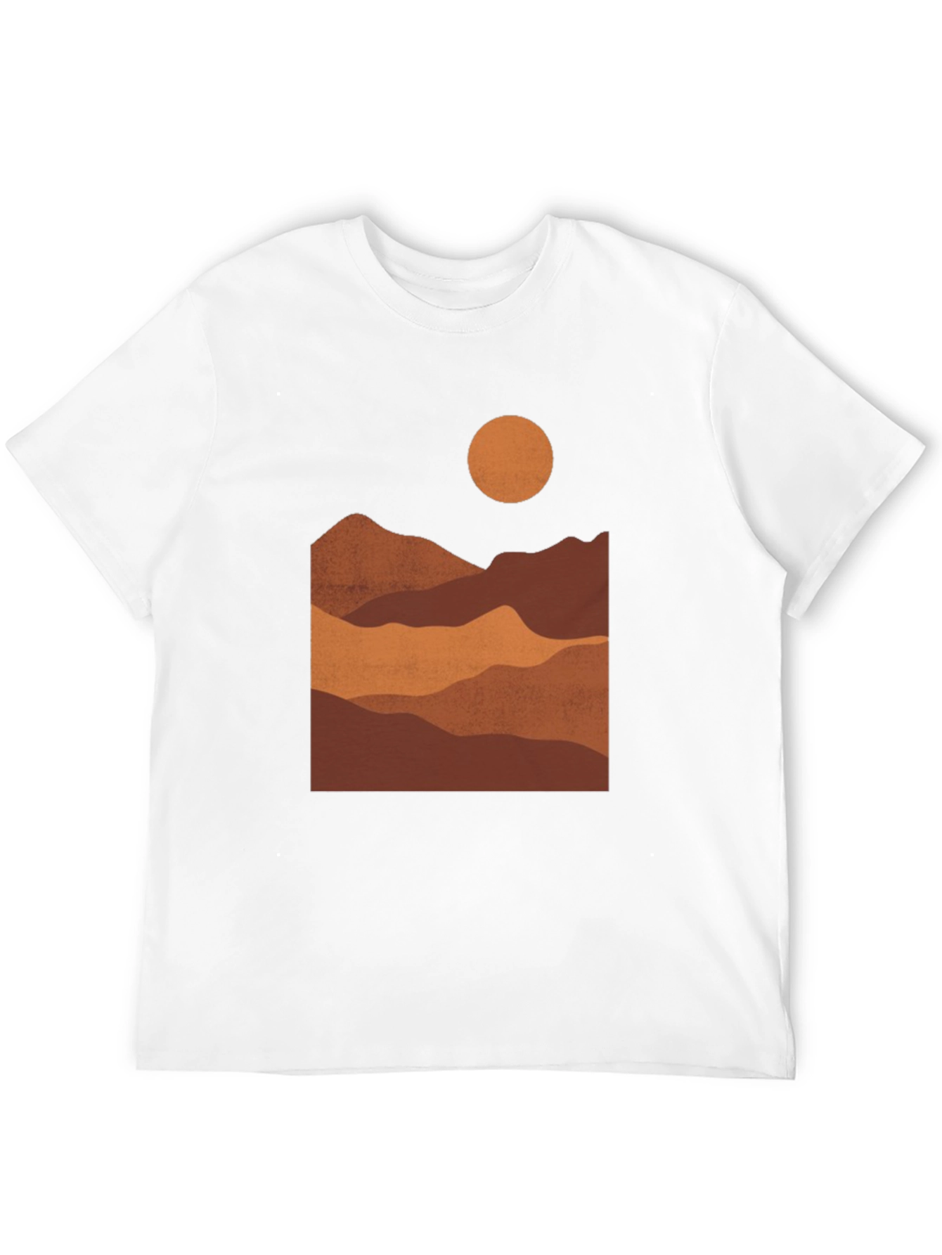 Black Mountains at Sunset Black Graphic Tee view 12