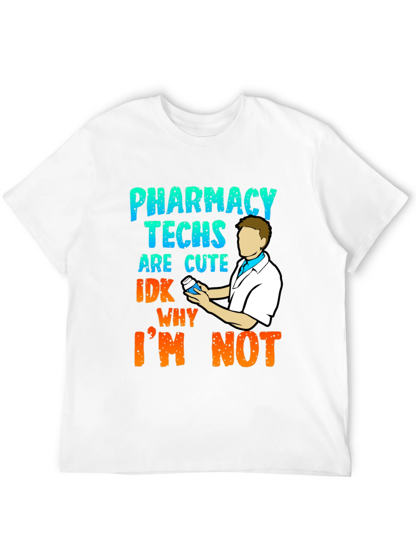 Black Pharmacy Techs are Cute T-Shirt view 12