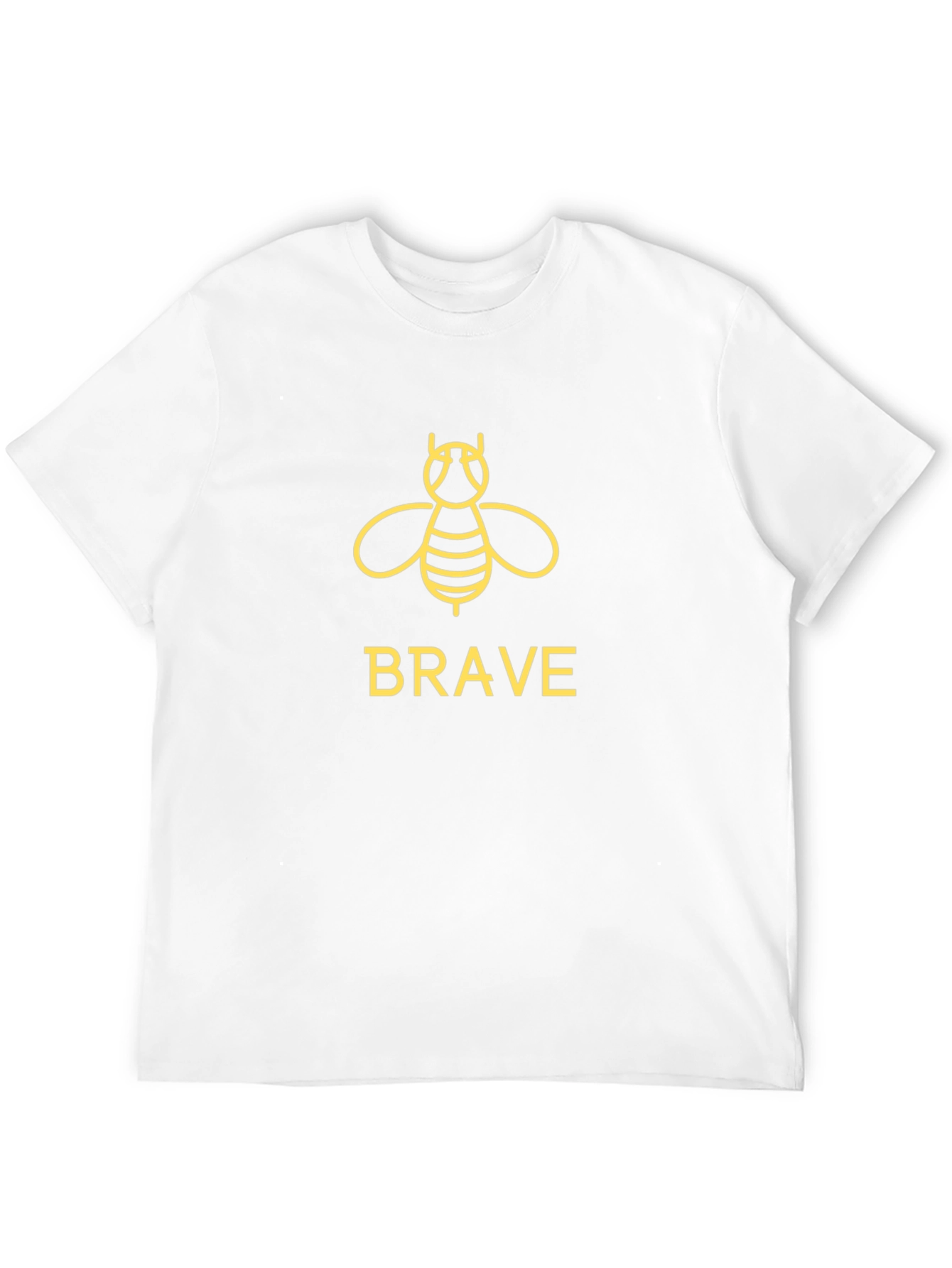 Black Brave Bee Graphic Tee - Black Cotton T-Shirt view 12