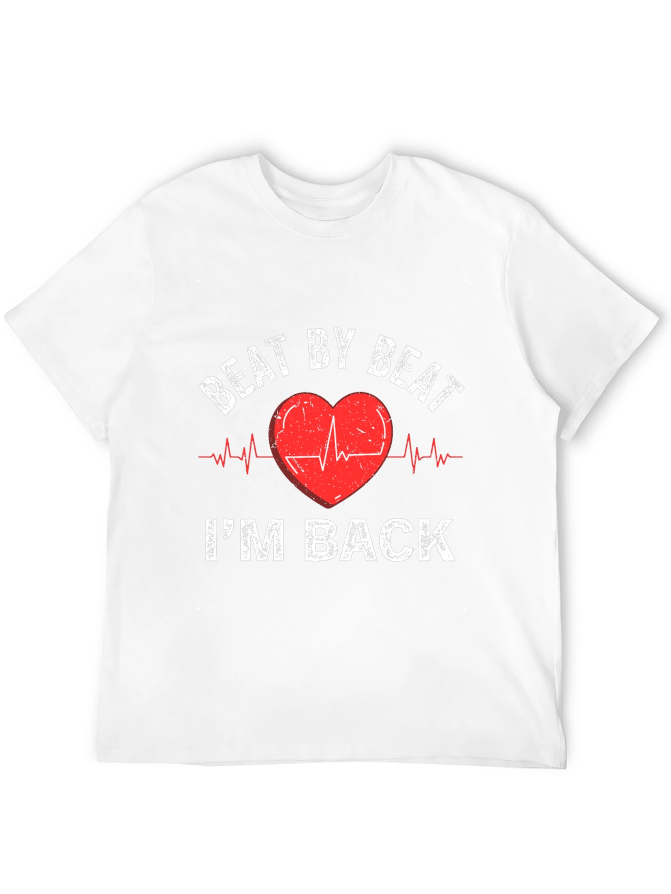 Black Beat By Beat I'm Back Heartbeat T-Shirt view 12