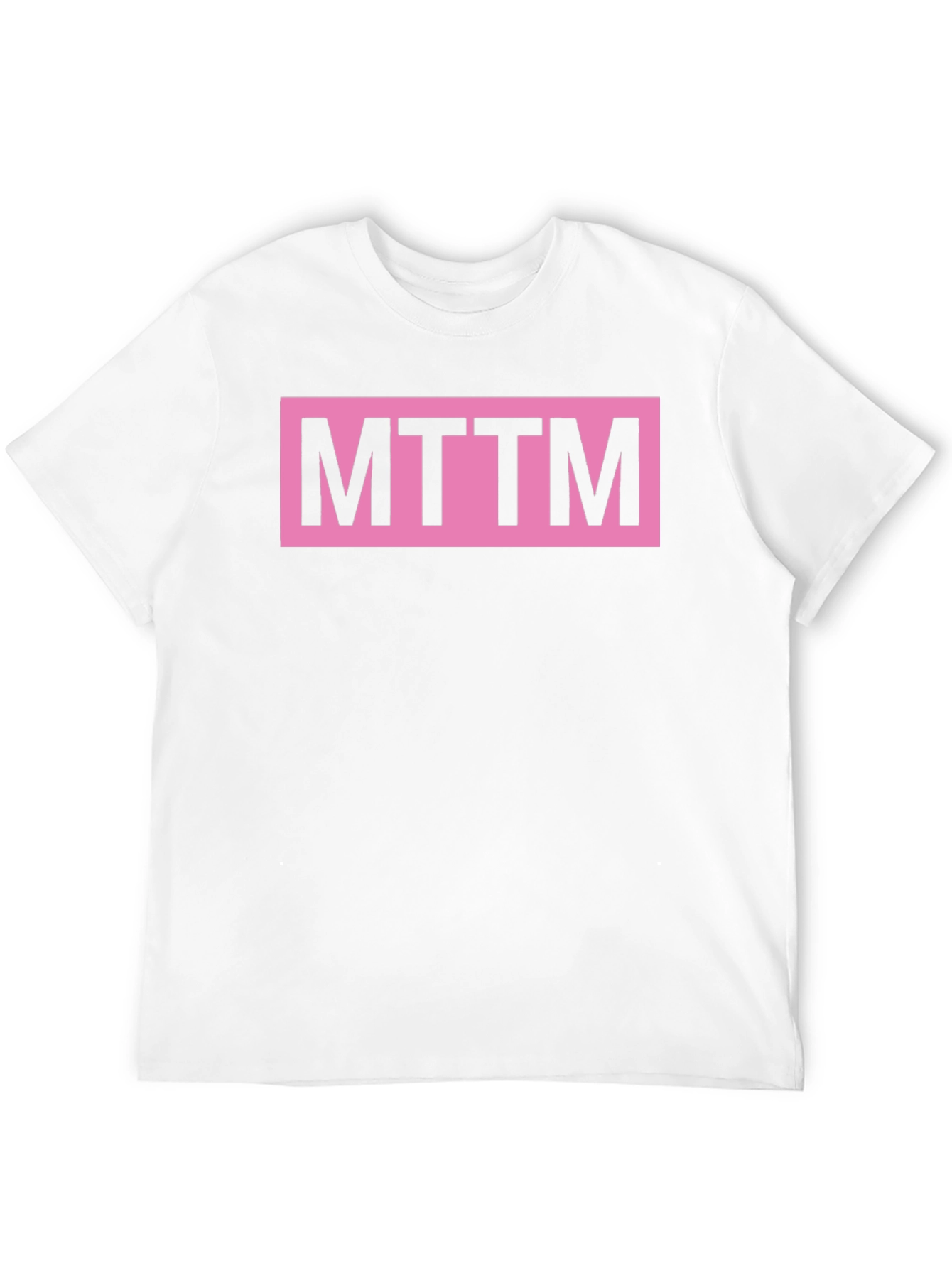 Black MTTM Graphic Tee - Pink Logo on Black Cotton Shirt view 12