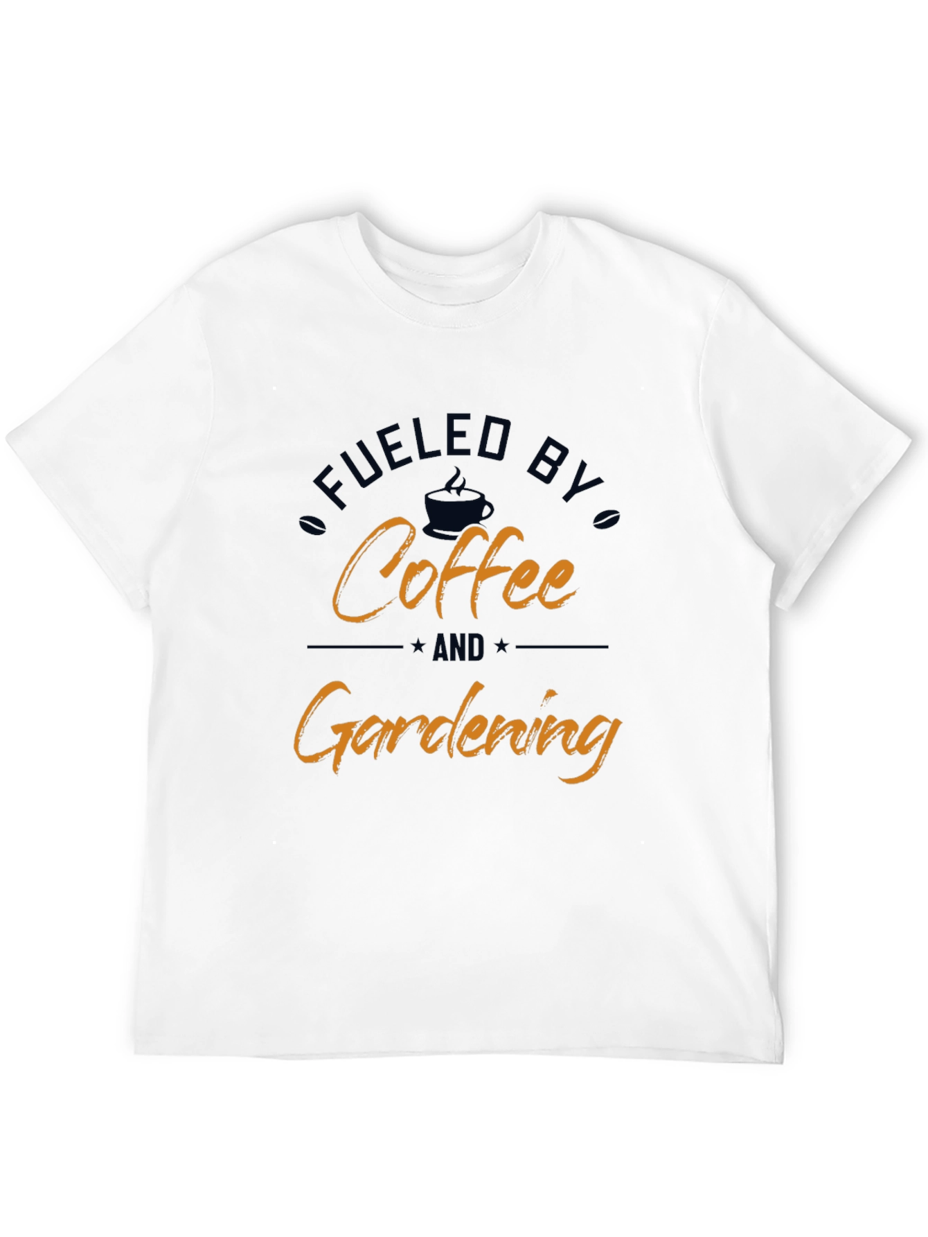 Black Fueled By Coffee & Gardening T-Shirt view 12