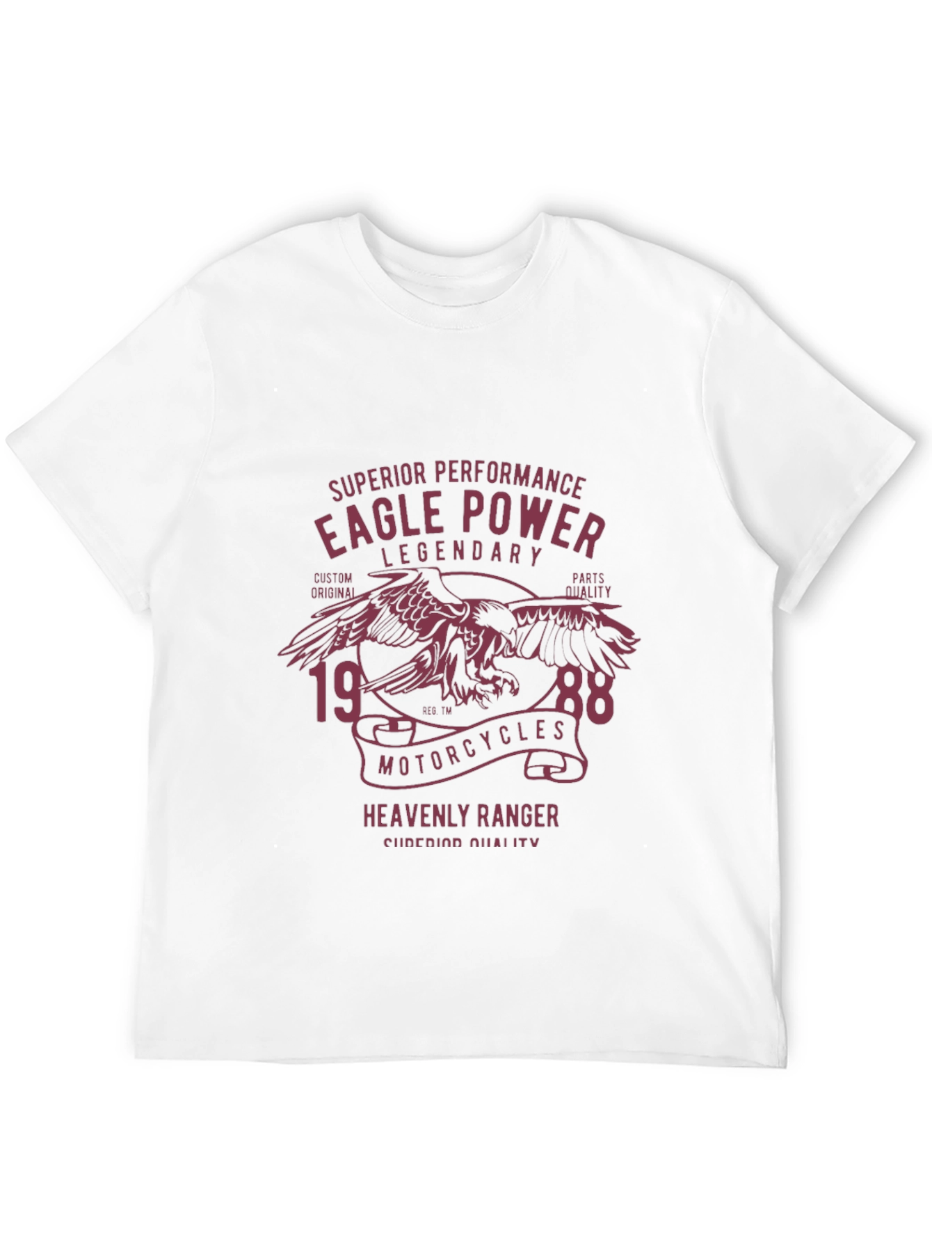 Black Eagle Power Motorcycle T-Shirt - Legendary Design view 12