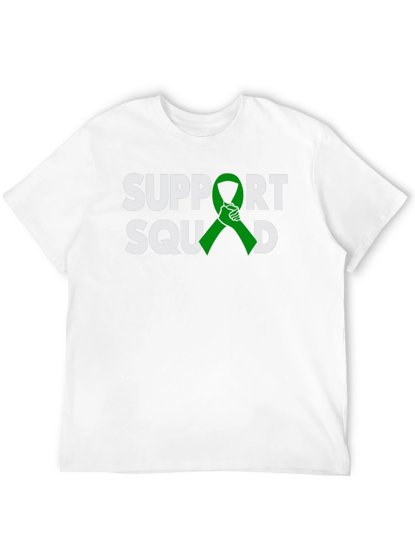 Black Support Squad Green Ribbon Graphic T-Shirt view 12