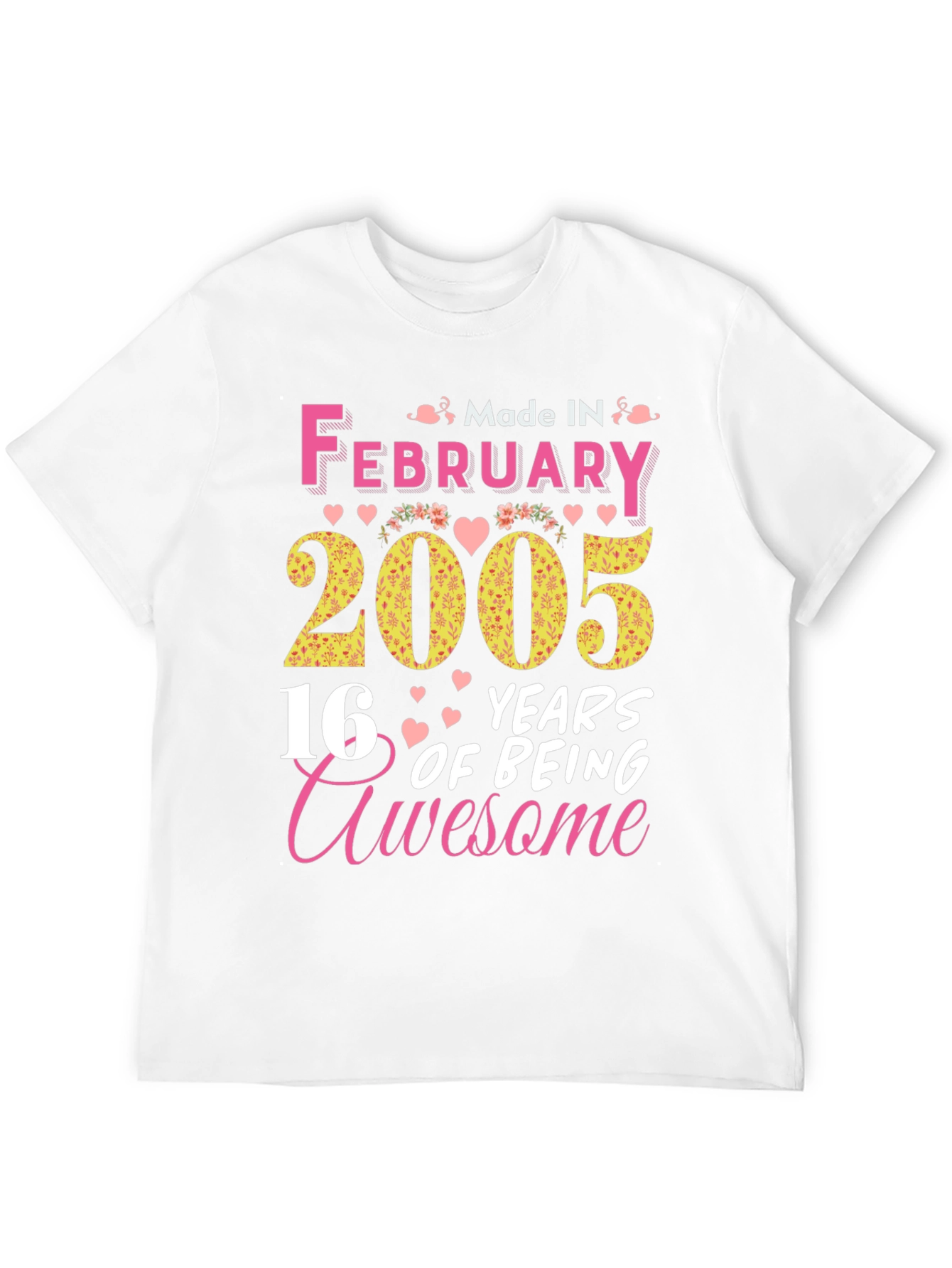 Black February 2005 16 Years Awesome T-Shirt view 12