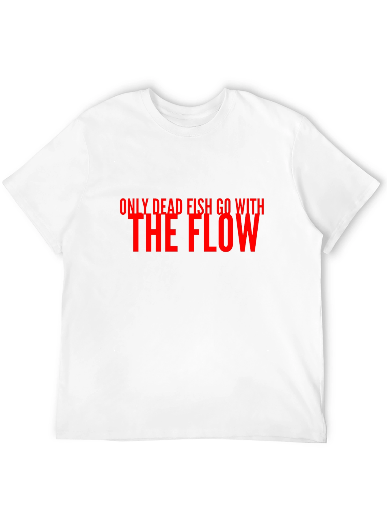 Black Only Dead Fish Go With The Flow Graphic Tee view 12