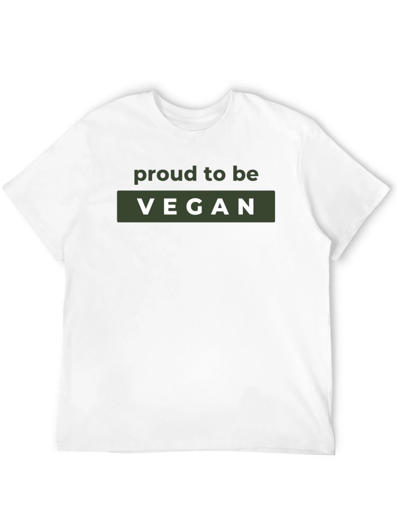 Black Proud Vegan Graphic T-Shirt - Unisex view 12