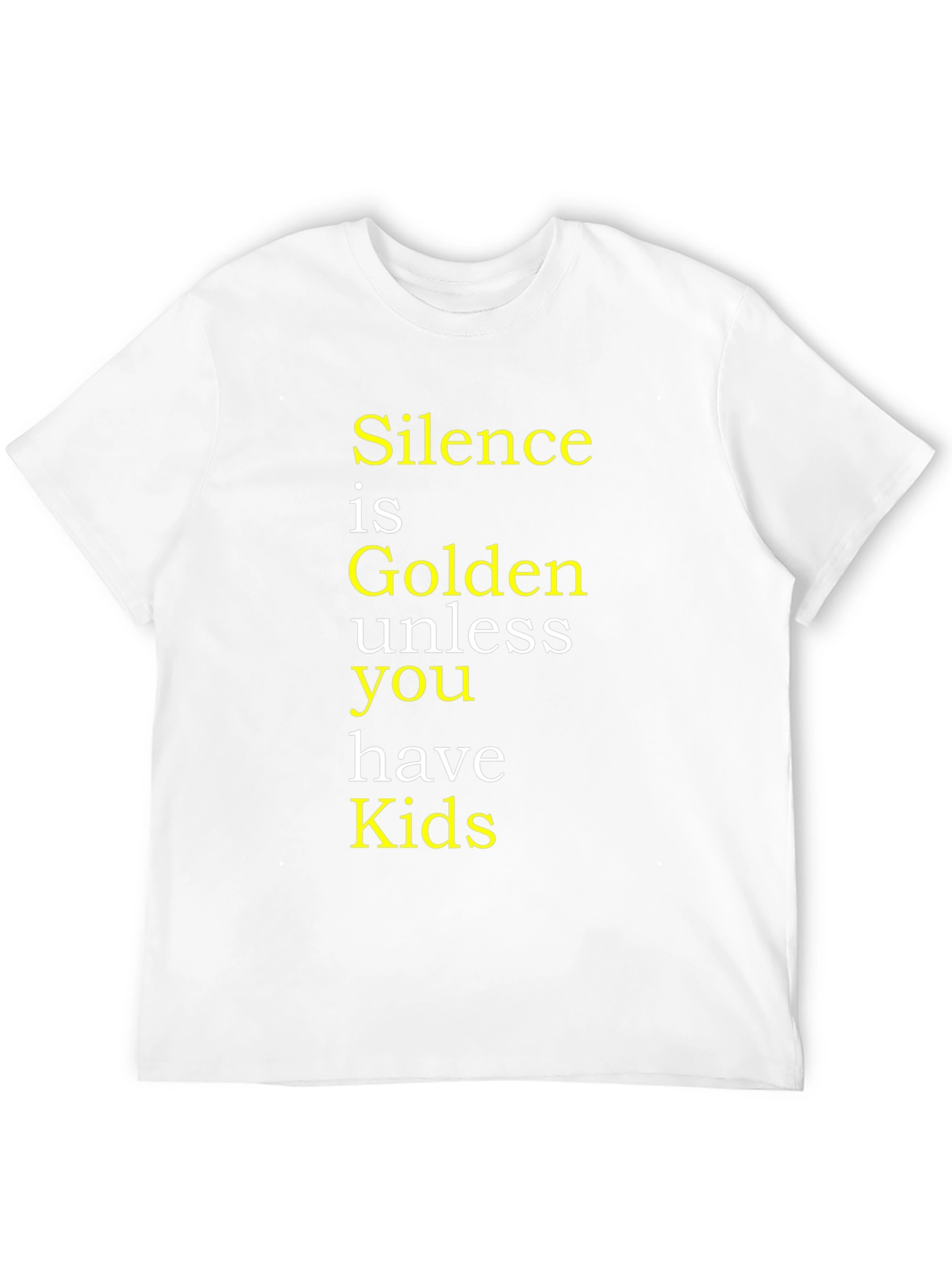 Black Silence is Golden T-Shirt - Funny Parent Tee view 12