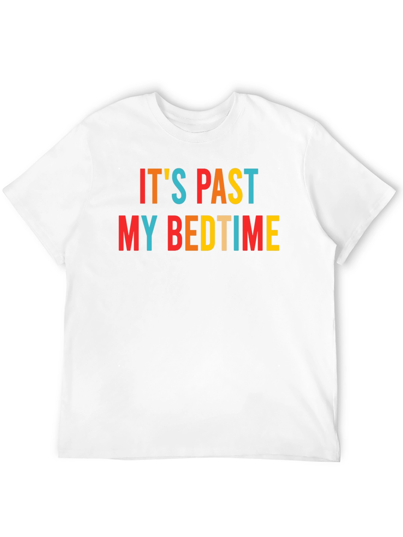 Black It's Past My Bedtime Funny Graphic T-Shirt view 12