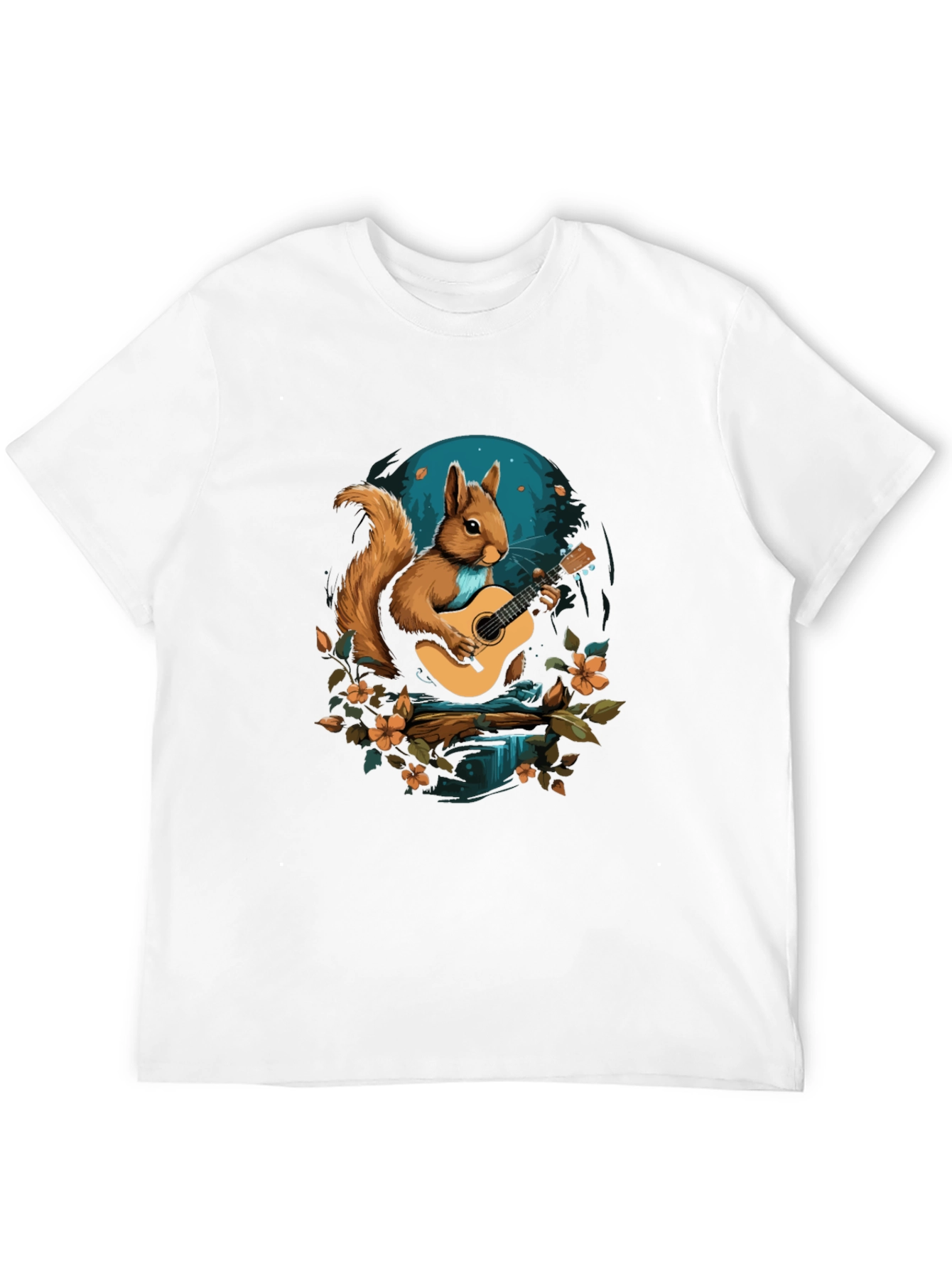 Black Squirrel Guitarist Graphic T-Shirt view 12