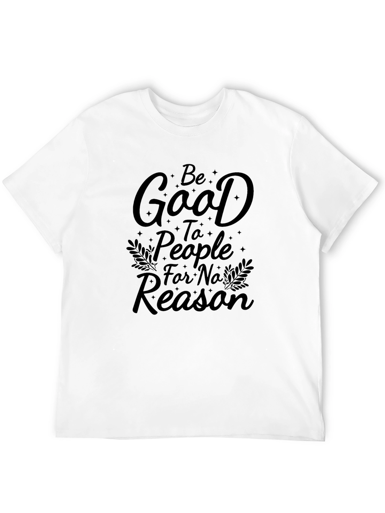 Black Be Good to People Black T-Shirt view 12