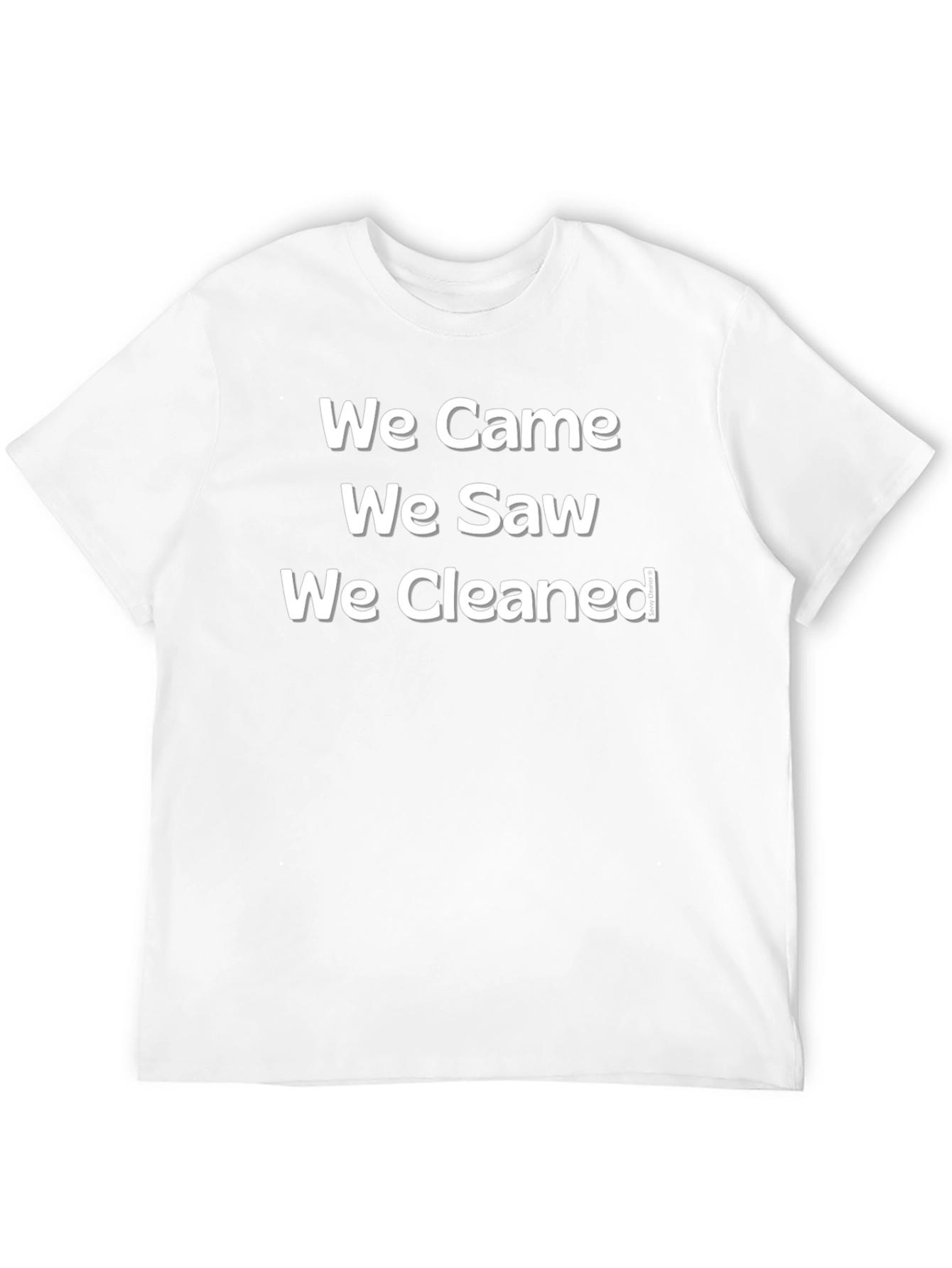 Black Funny Cleaning Crew T-Shirt - We Came, We Saw, We Cleaned view 12