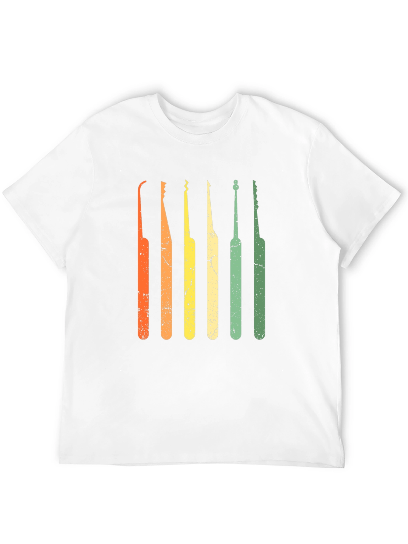 Black Retro Lock Pick T-Shirt - Vintage Style view 12