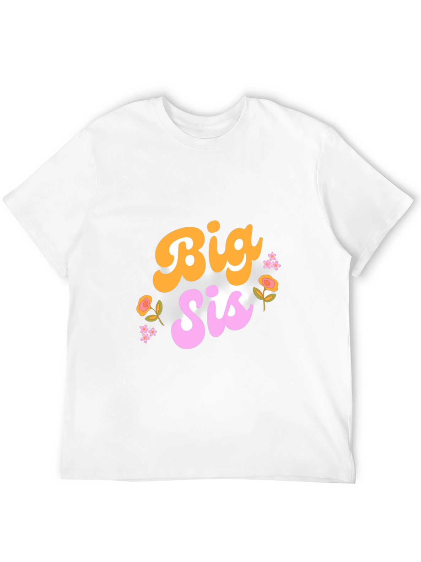 Black Big Sis Floral Graphic Tee view 12