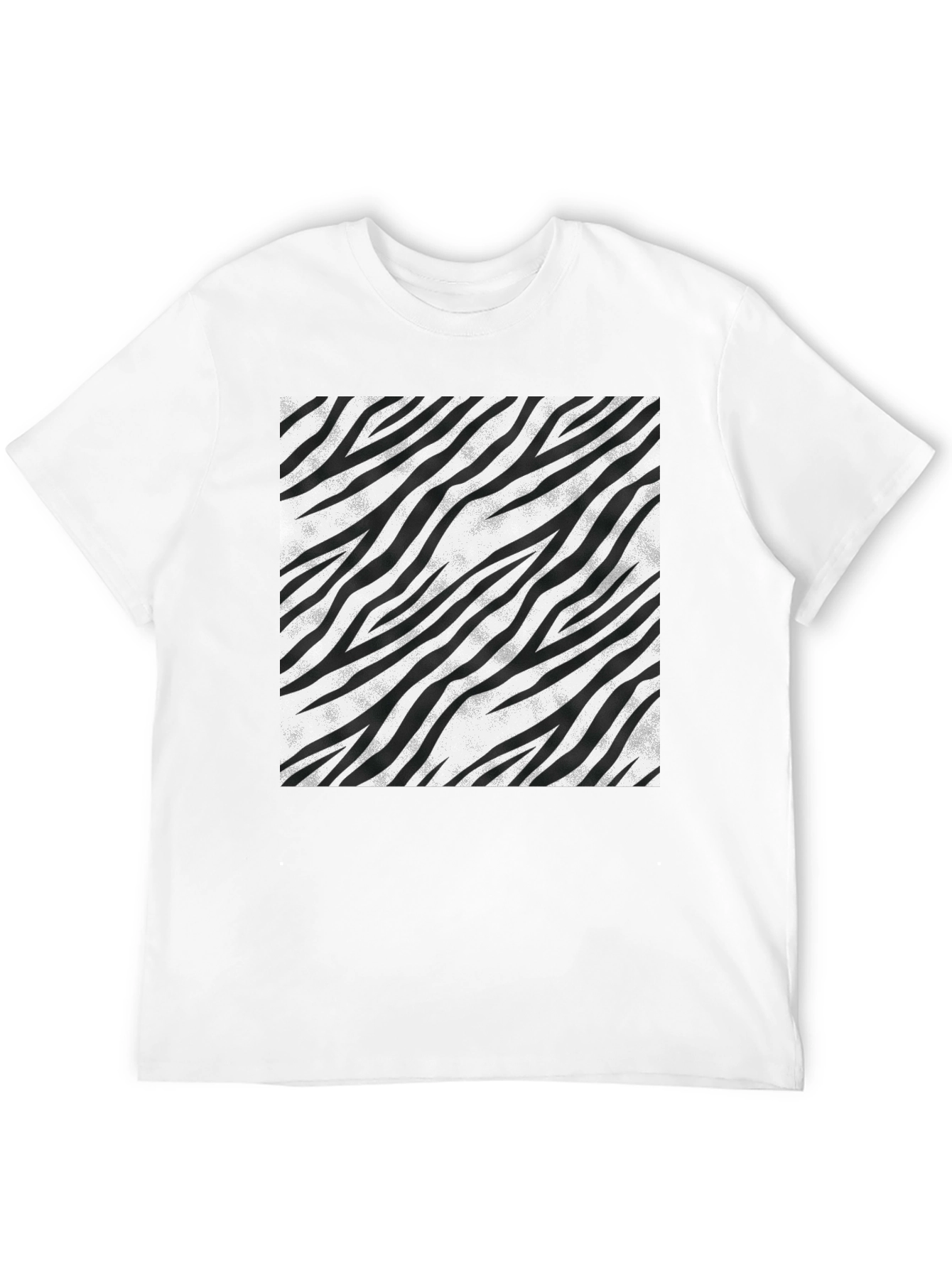 Black Zebra Stripe Graphic Tee - Black view 12